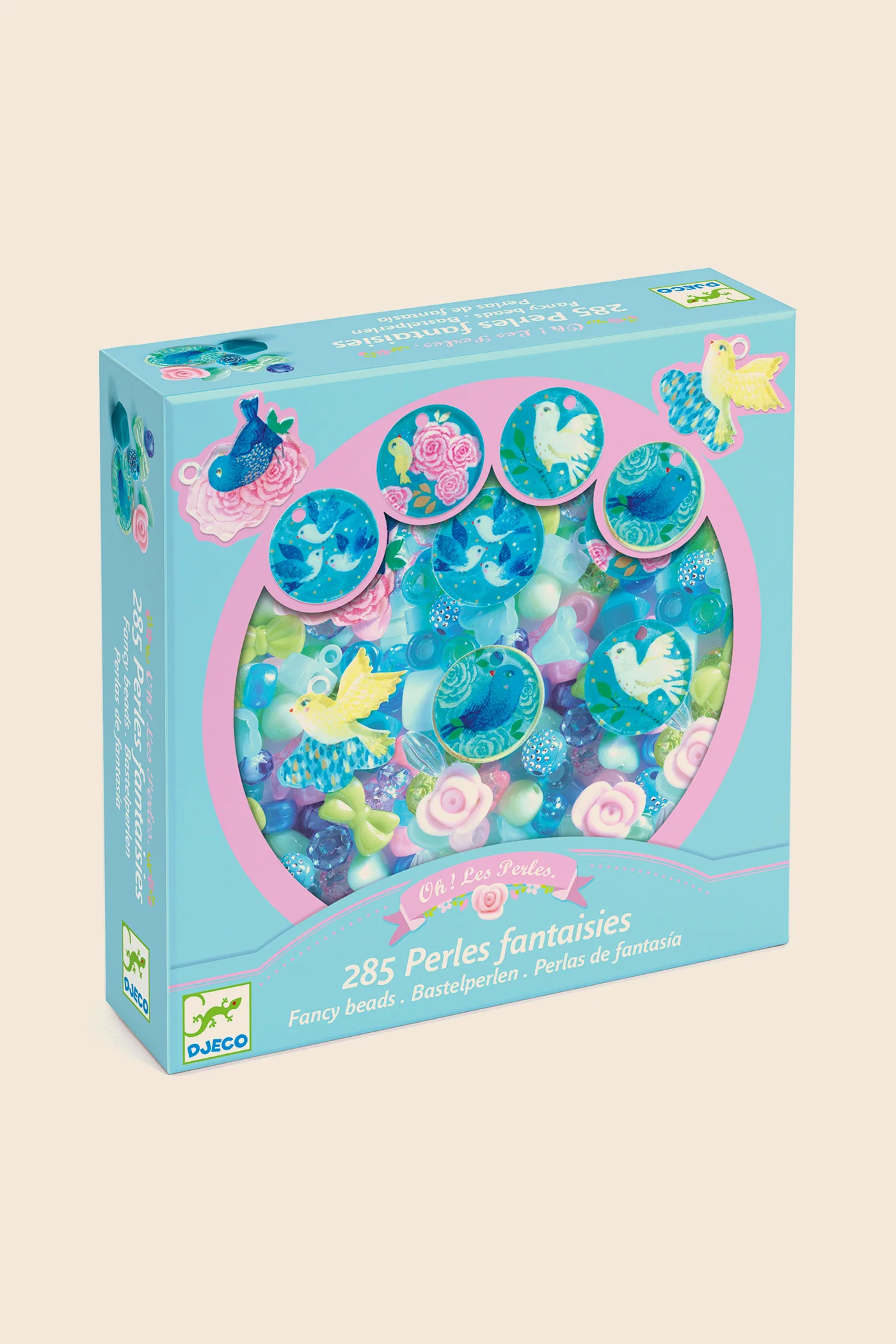 Djeco -  285 Fancy Beads - Birds