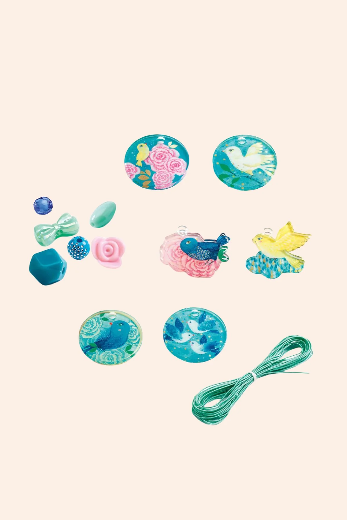 Djeco -  285 Fancy Beads - Birds - Image 2