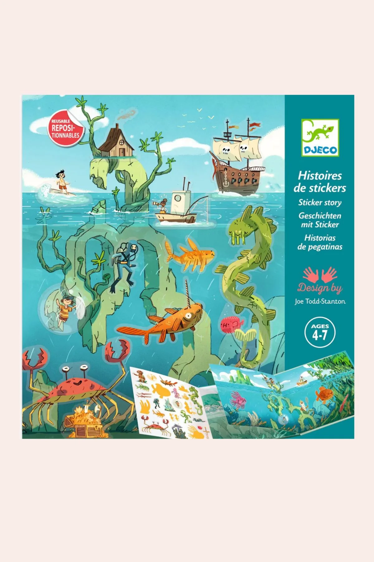 Djeco - Adventures at Sea - Sticker Story