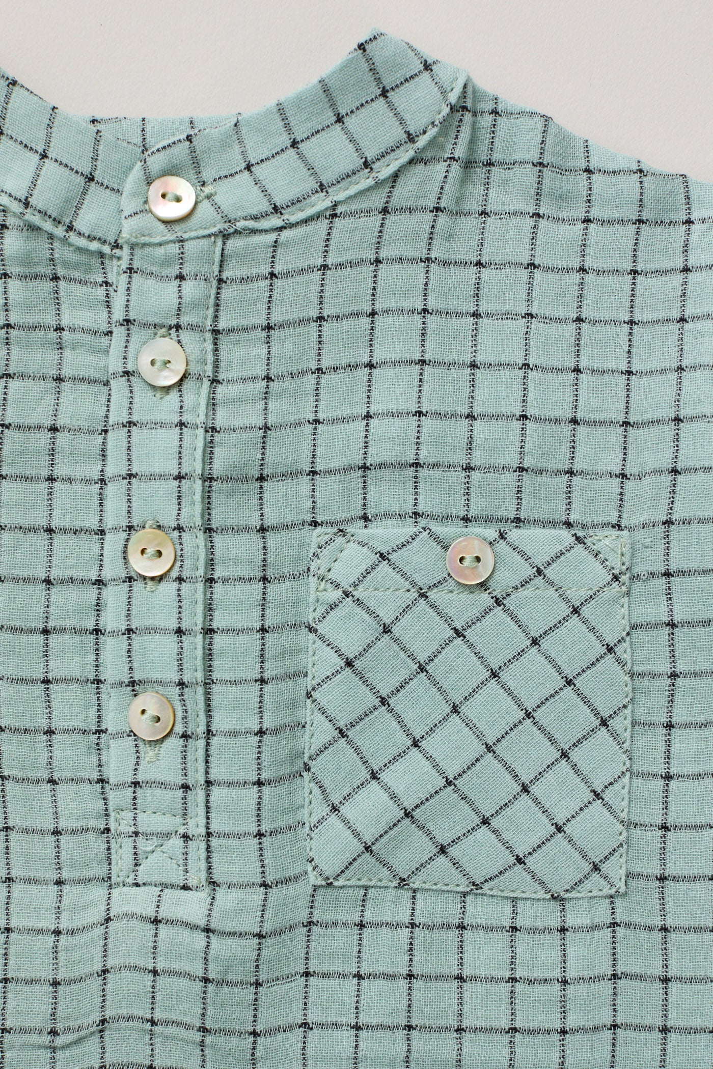Apple Shirt - Aqua Check - Image 3