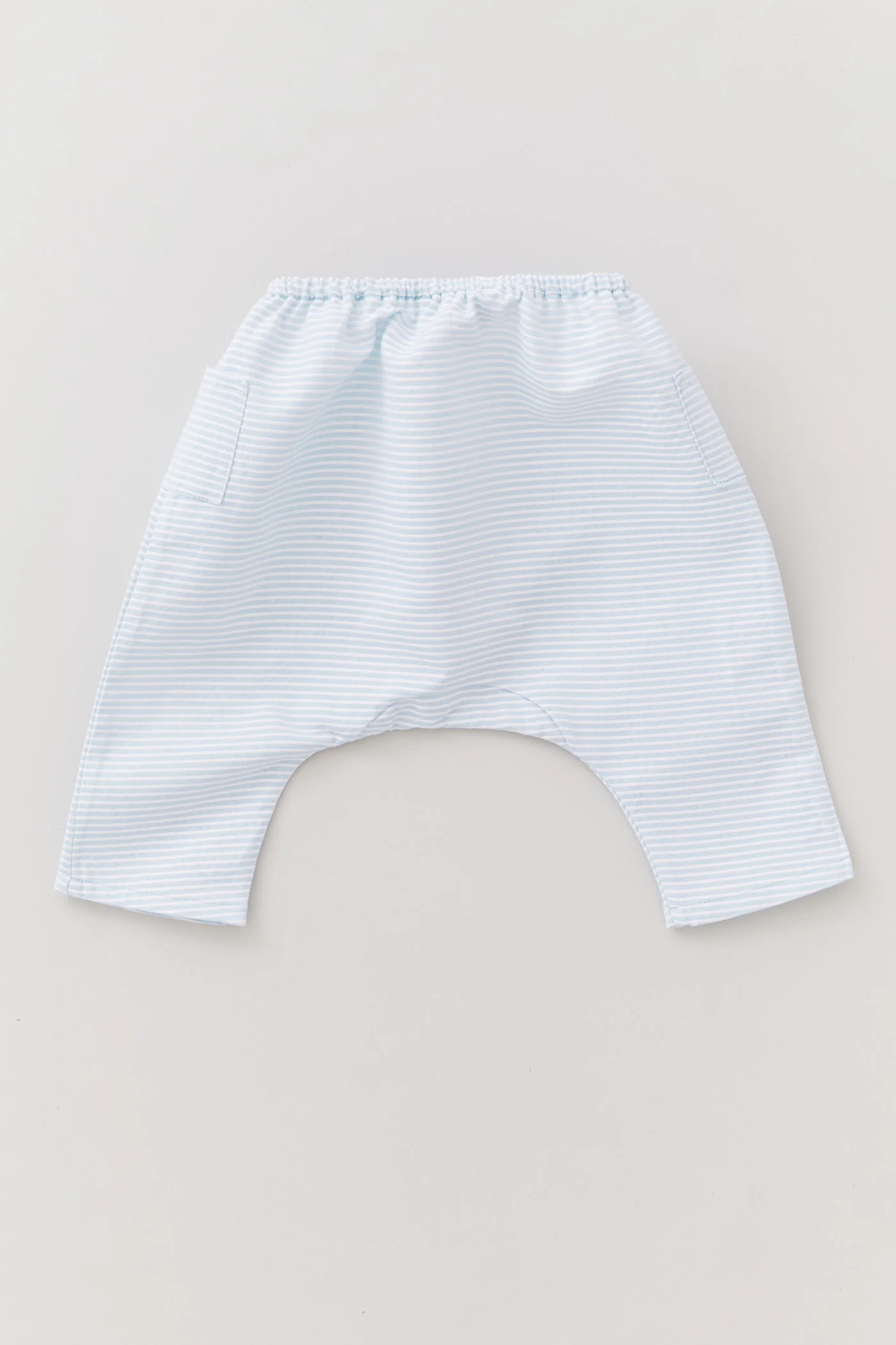 Apple Trousers Blue White Stripes Clouds - Image 3