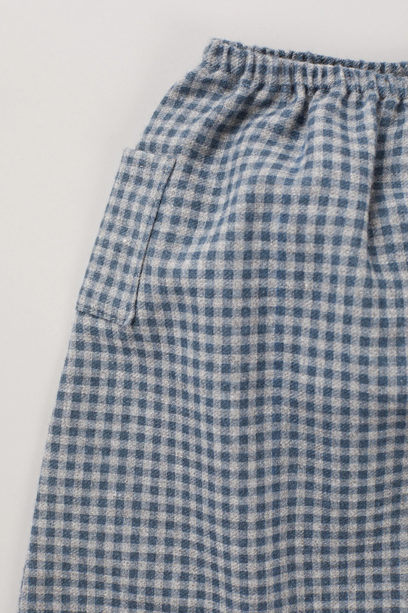 Apple Trousers - Grey-Blue Check - Image 3