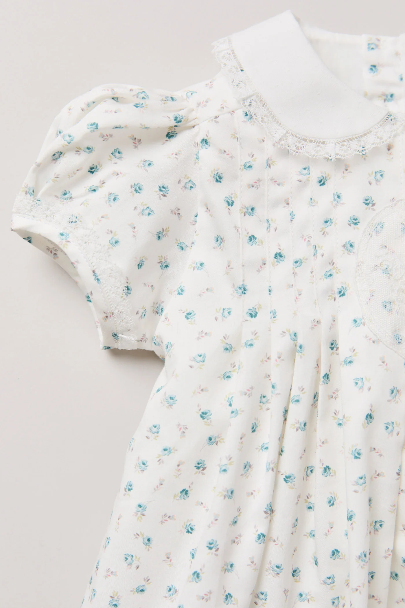 Baby Eloise Dress in Blue Petit Rose - Image 3
