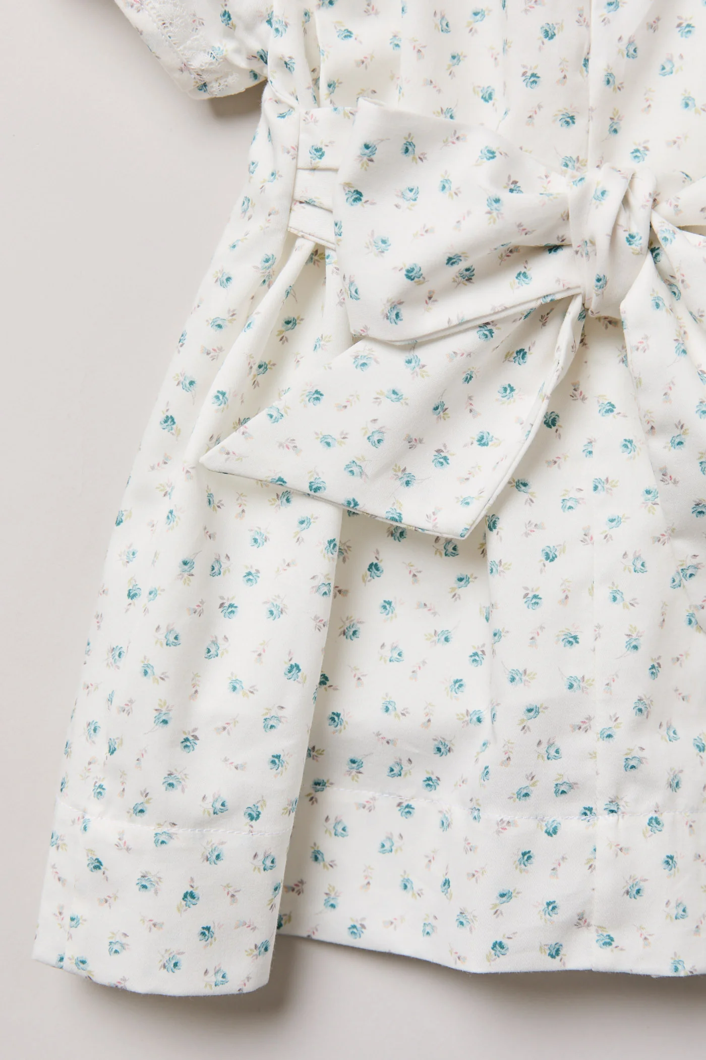 Baby Eloise Dress in Blue Petit Rose - Image 8