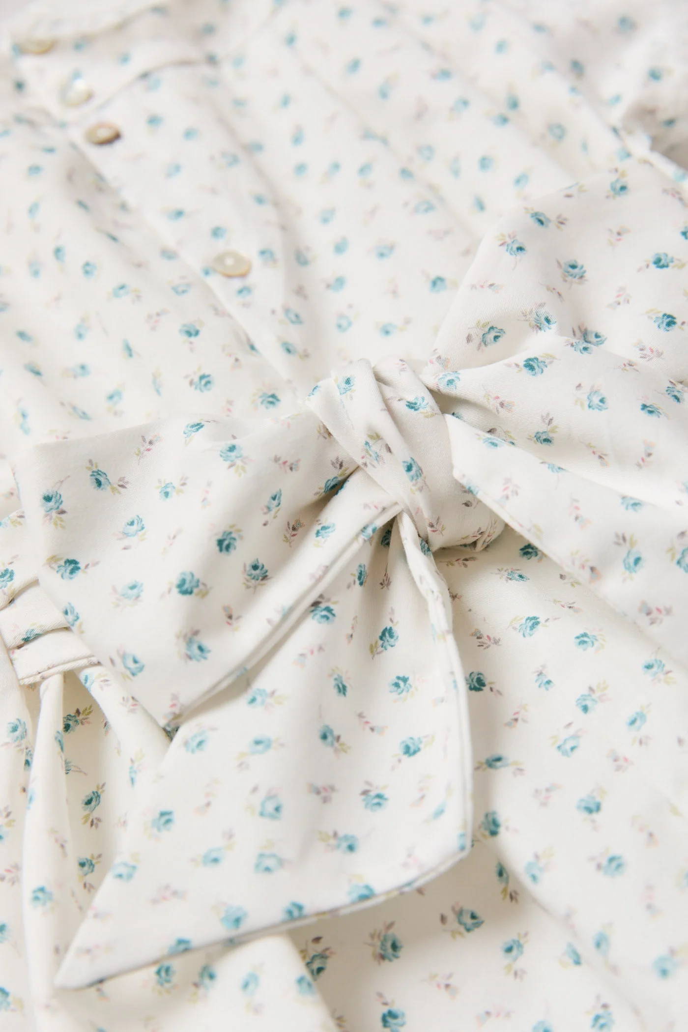 Baby Eloise Dress in Blue Petit Rose - Image 9