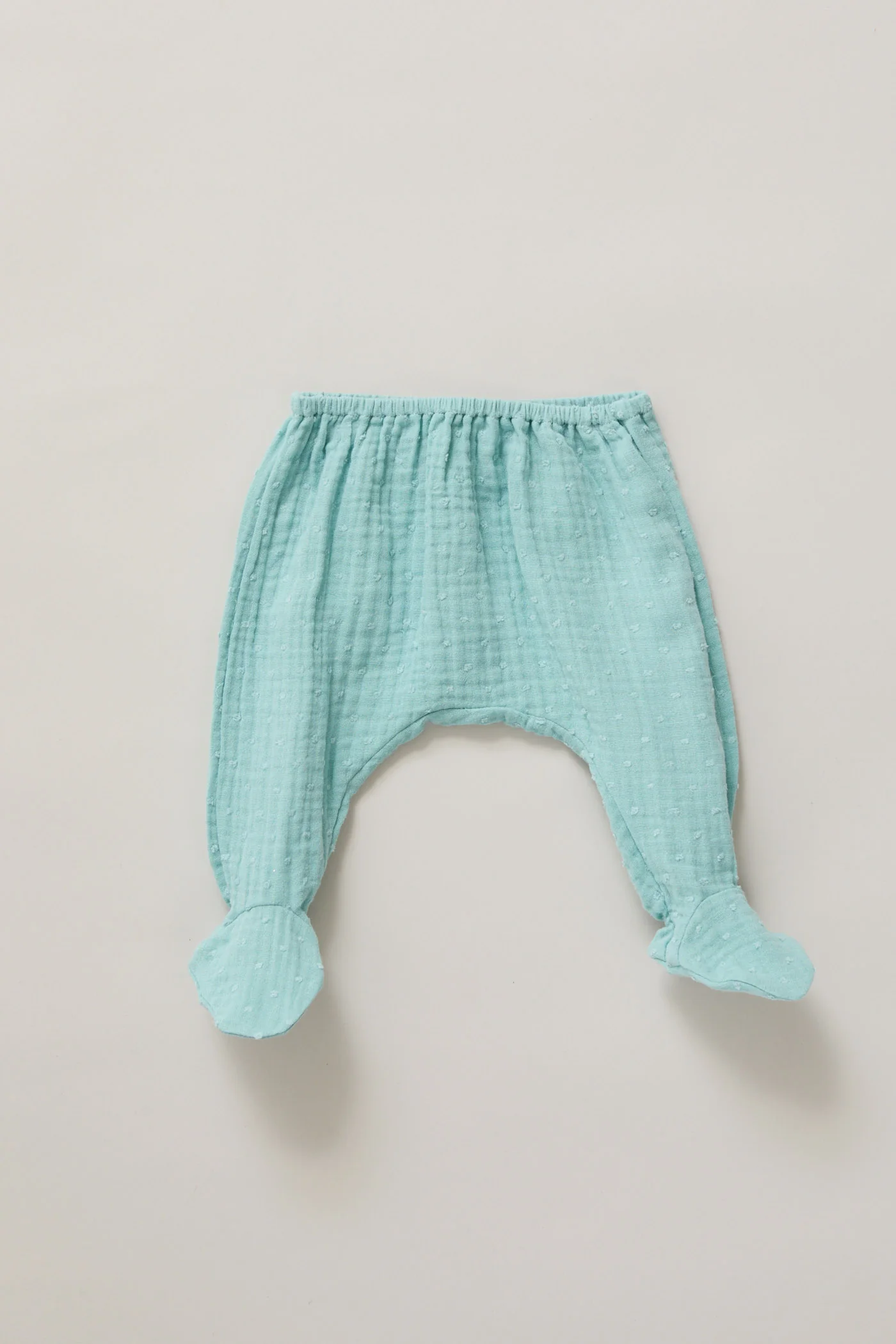 Baby Kimono Set in Aqua Bubble - Image 4