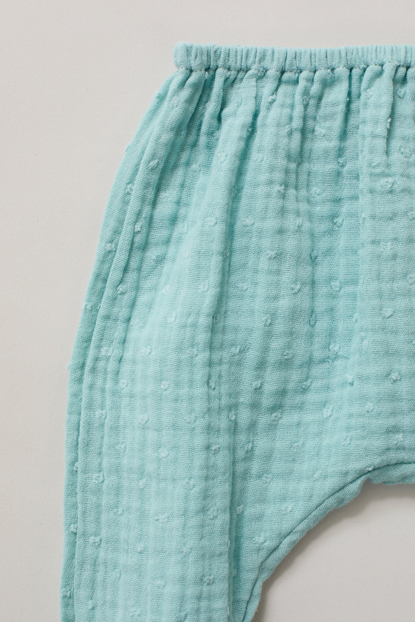 Baby Kimono Set in Aqua Bubble - Image 6
