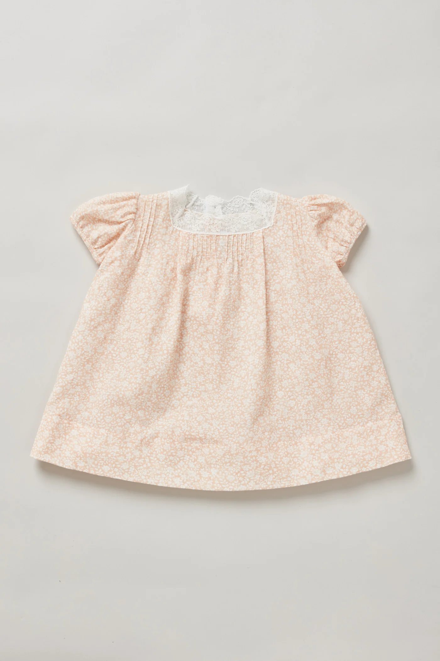 Baby Lullaby Dress Peach Flowers