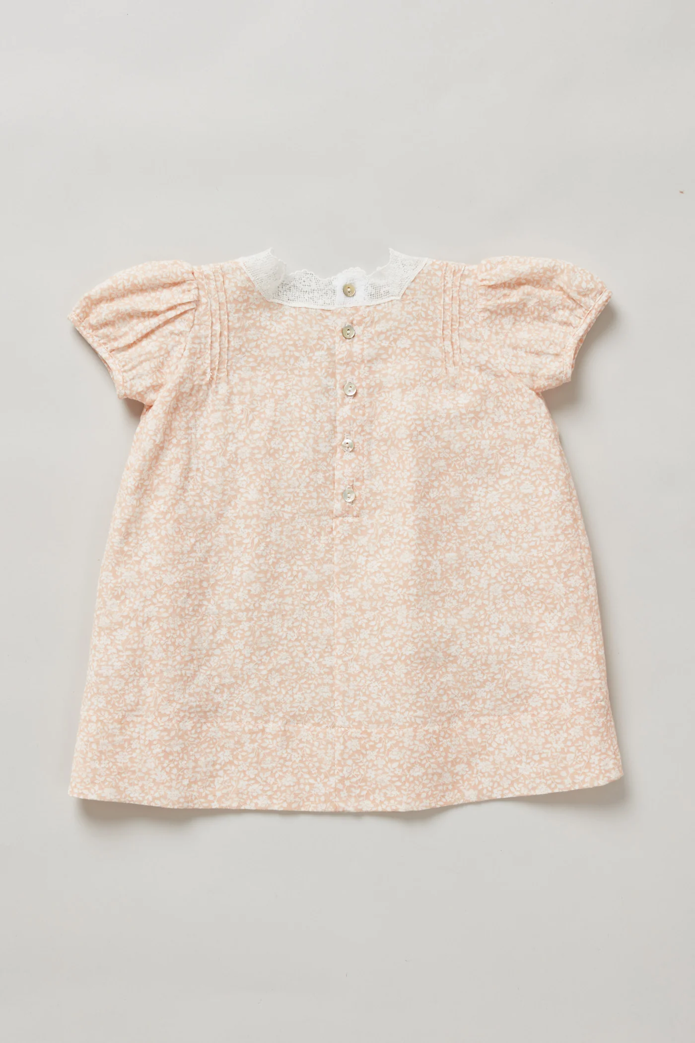 Baby Lullaby Dress Peach Flowers - Image 2