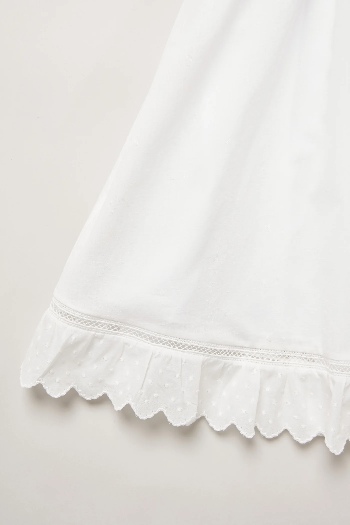 Baby Milk Dress in Soft White Jacquard - Image 5