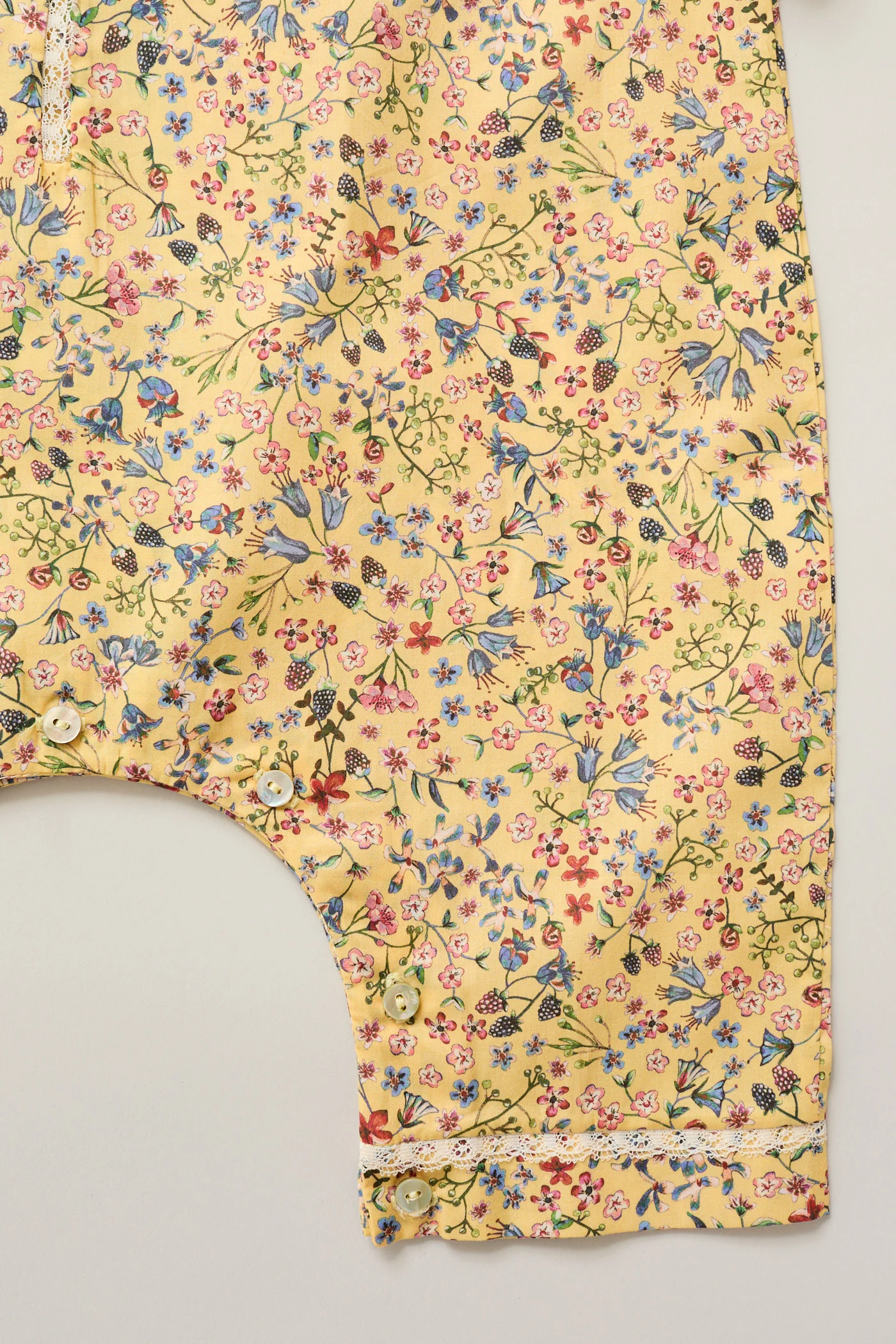 Baby Pyjama in Yellow Flowers - Image 5