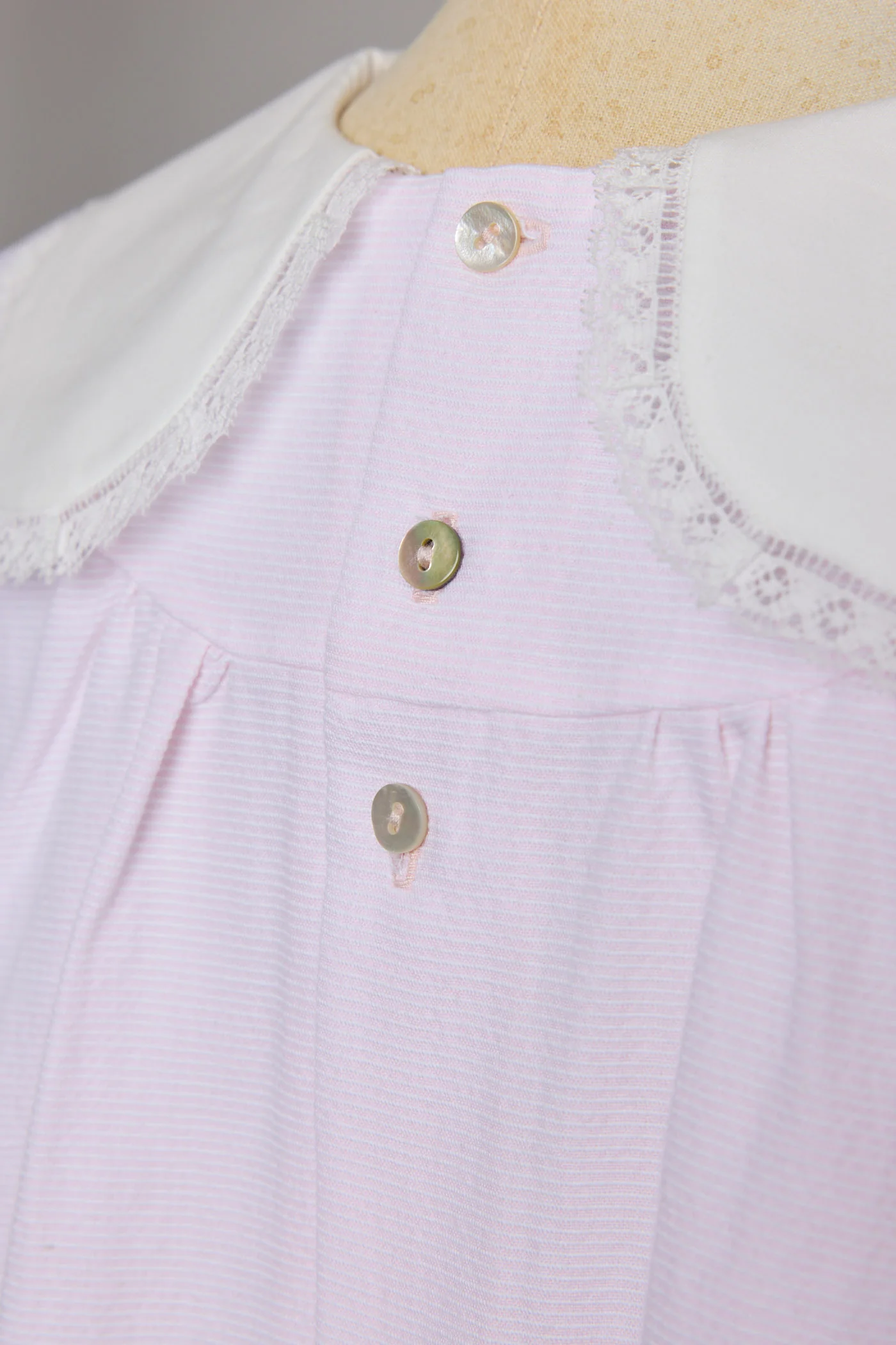 Bubble Dress in Plain Stripes Pink - Image 9