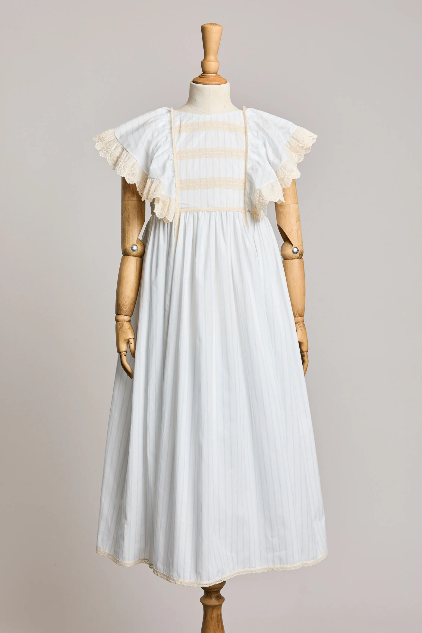 Butterfly Dress Blue Stripes - Image 2
