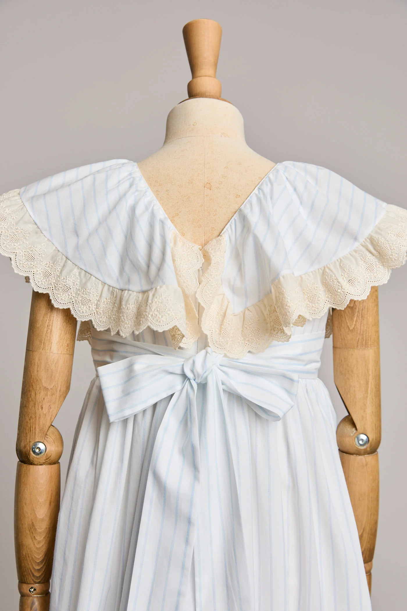 Butterfly Dress Blue Stripes - Image 8