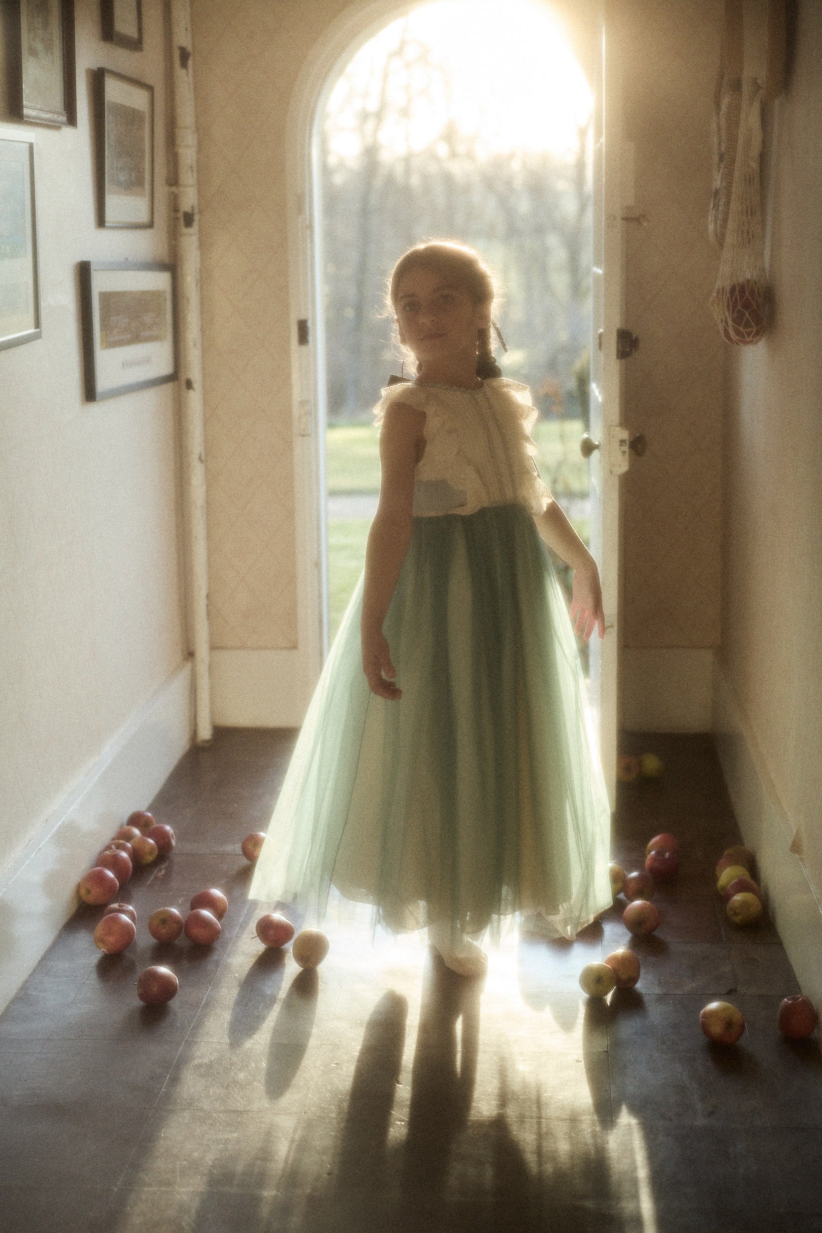 Butterfly Dress in Cream Mint - Image 12