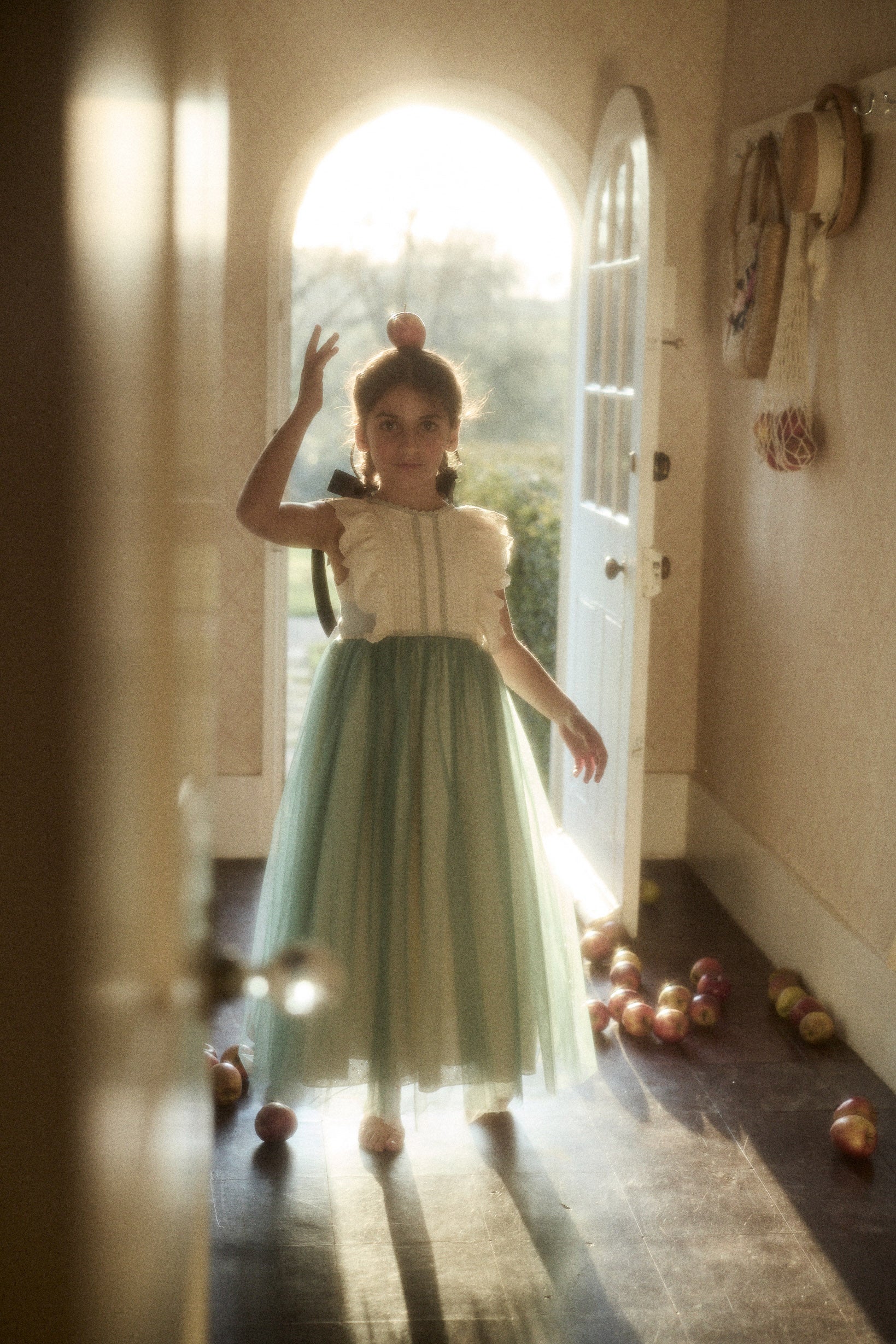 Butterfly Dress in Cream Mint - Image 13