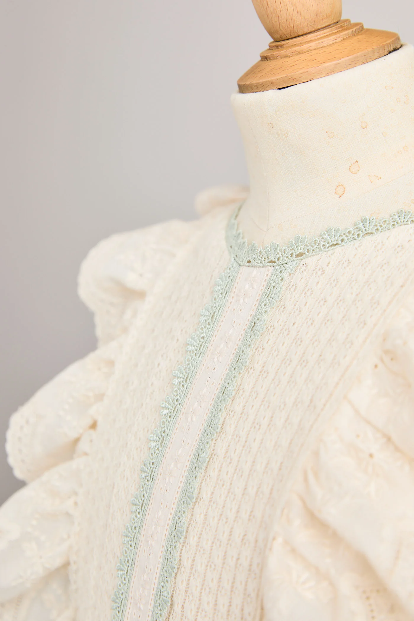 Butterfly Dress in Cream Mint - Image 21