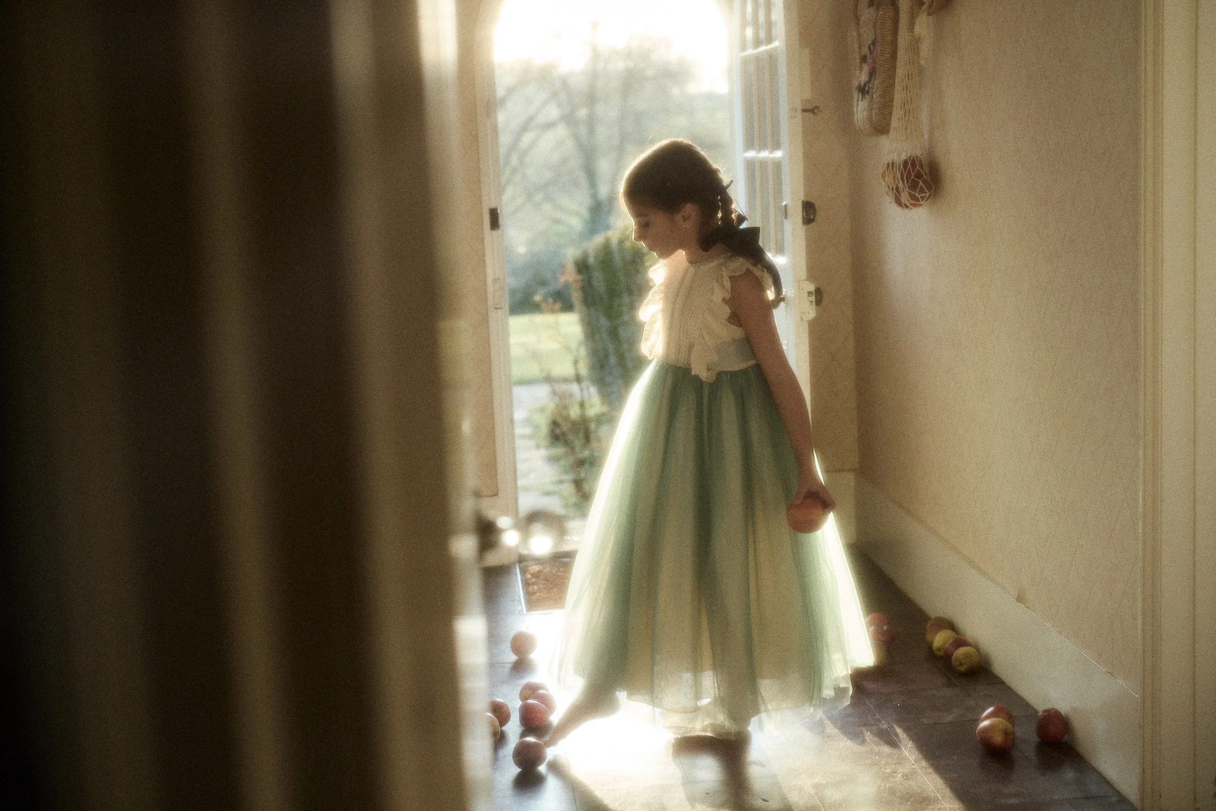 Butterfly Dress in Cream Mint - Image 24