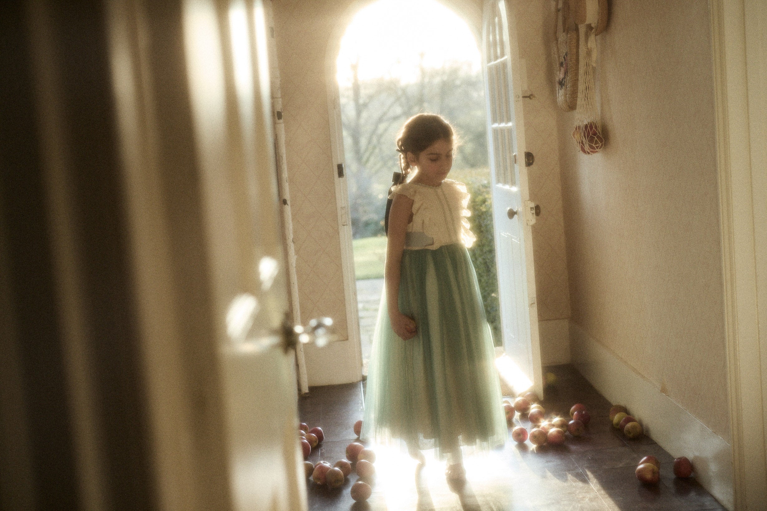 Butterfly Dress in Cream Mint - Image 25