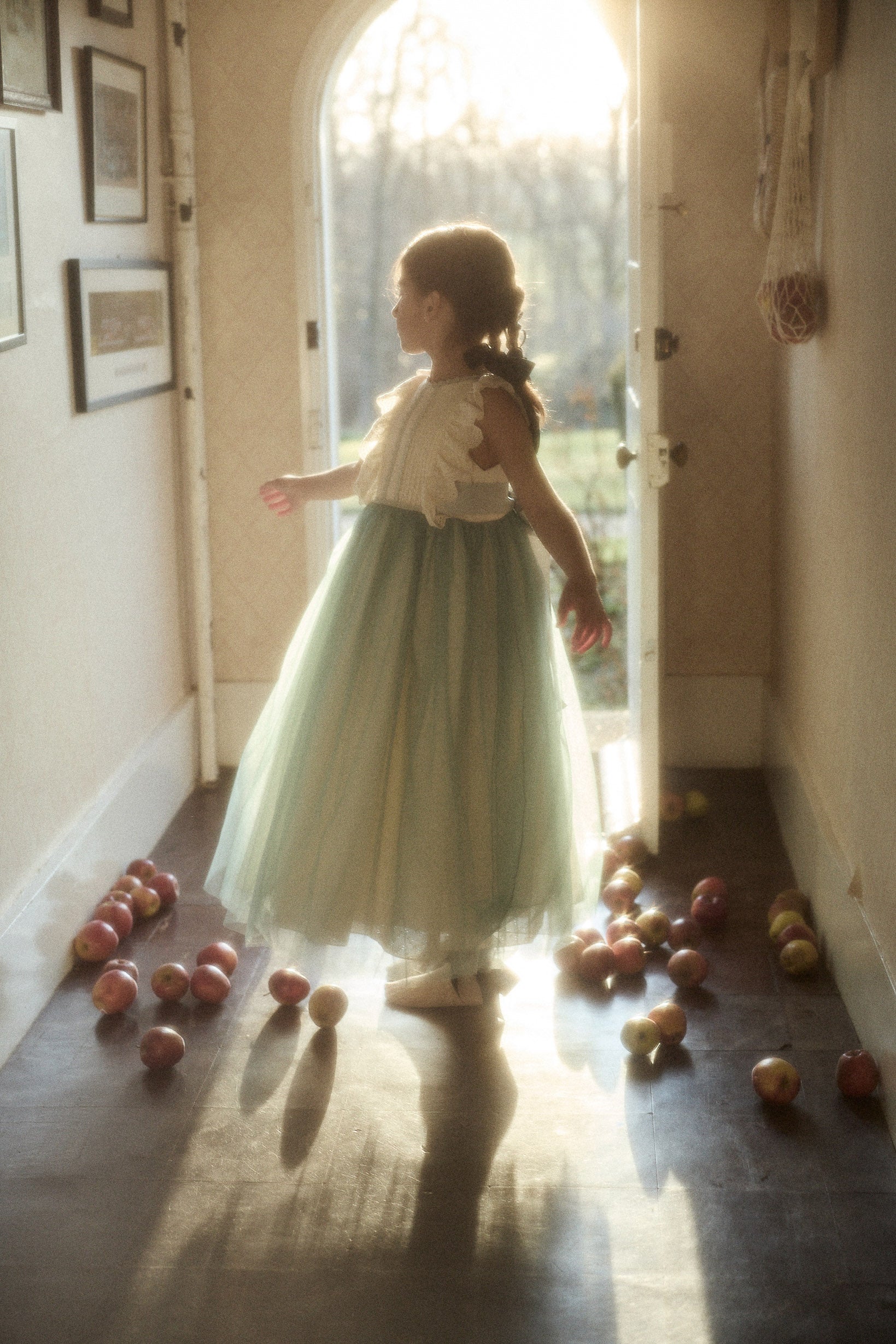Butterfly Dress in Cream Mint - Image 5