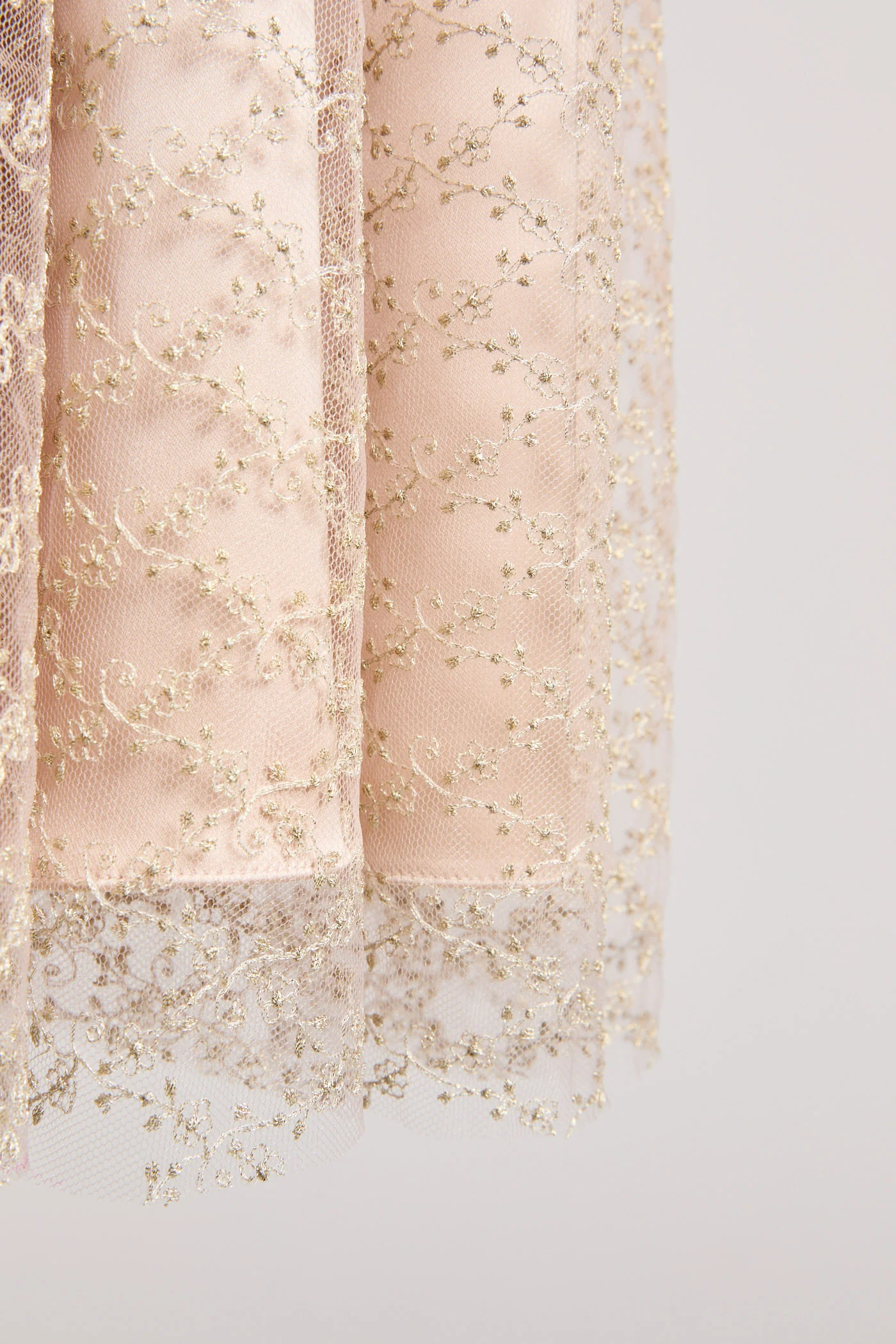 Butterfly Dress in Gold Lace - Image 6