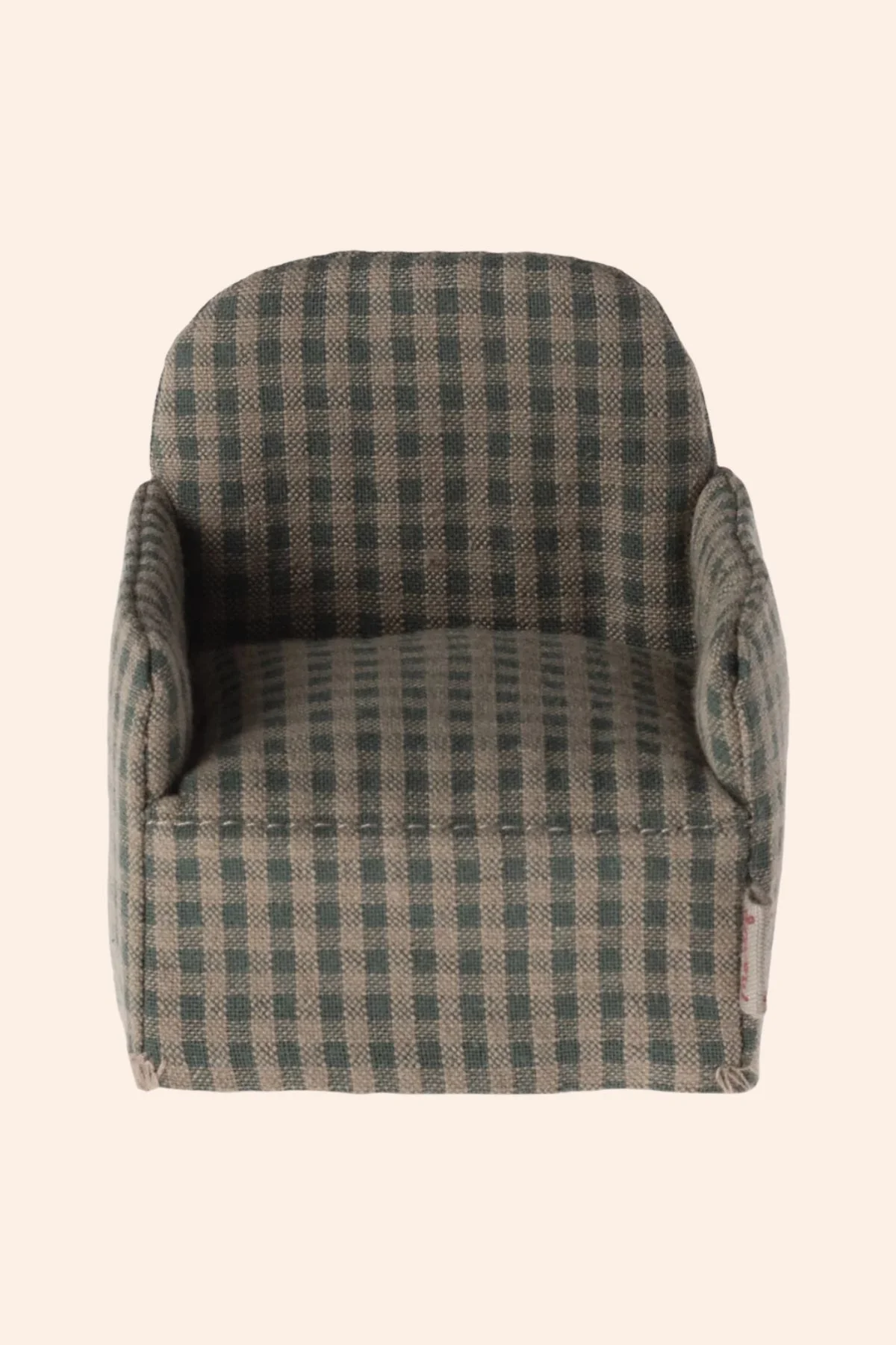 Maileg - Chair, Mouse - Green Checker - Image 2