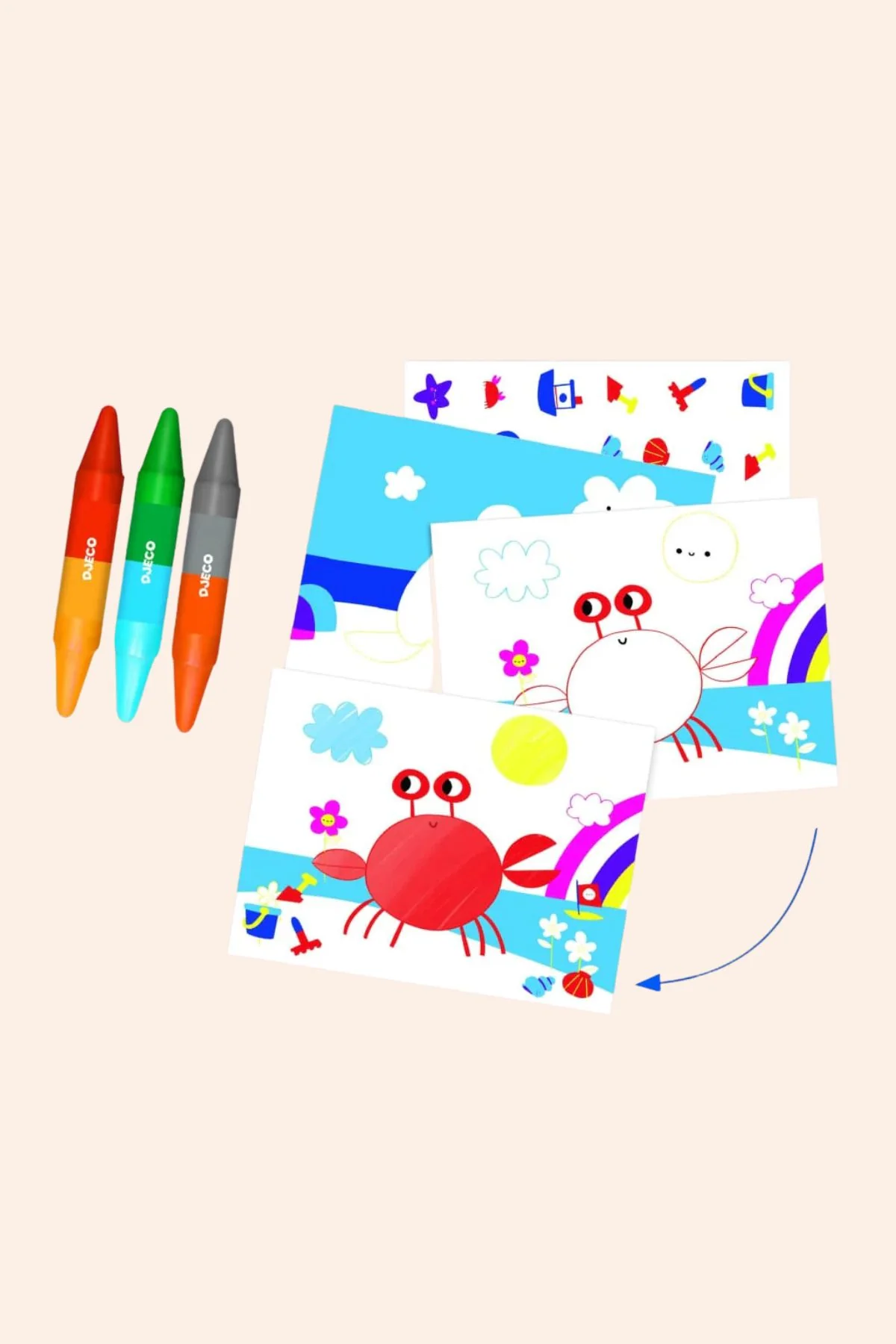 Djeco - 6 Creative Activities - Seaside Delights - Image 3