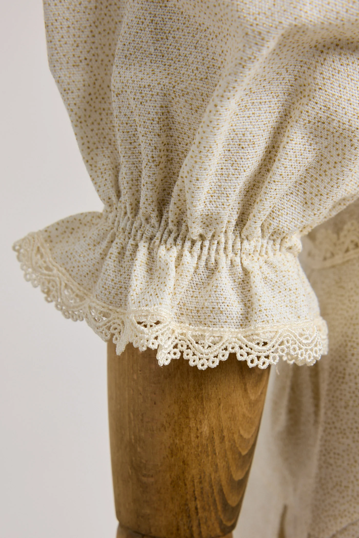 Custard Dress Cream in Gold Glitter - Image 6