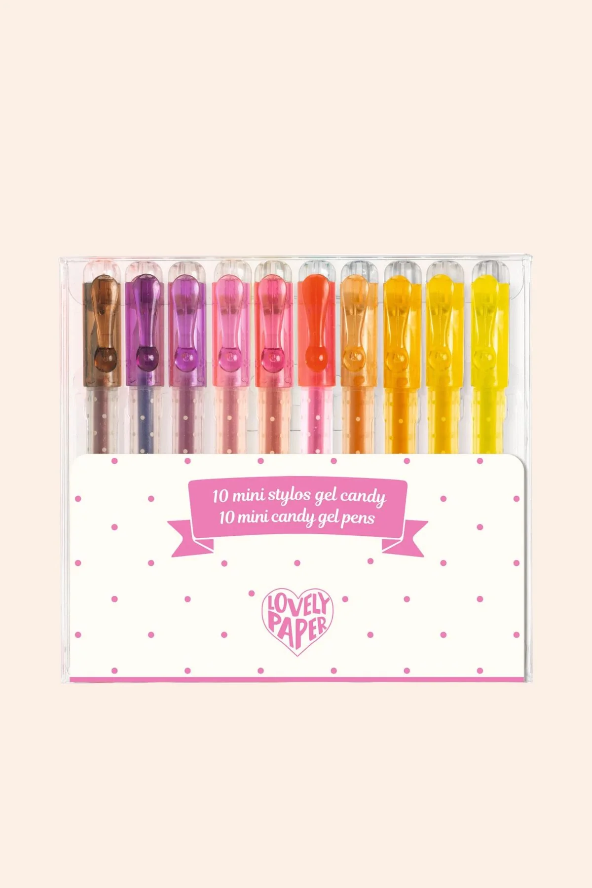 Djeco - 10 Mini Candy Coloured Gel Pens