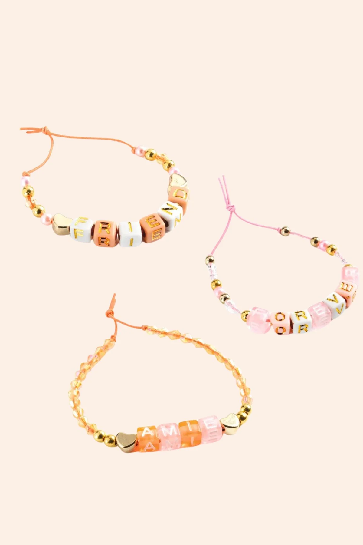 Djeco - 1000 Alphabet Beads - Gold - Image 2