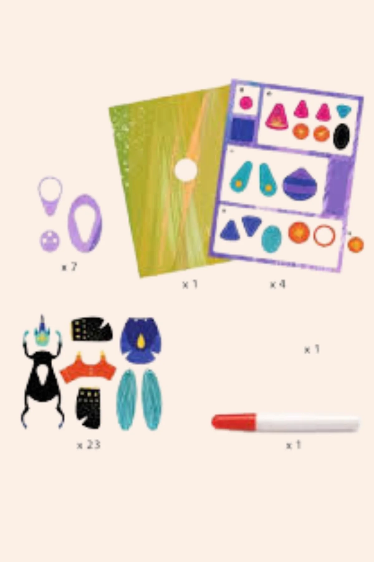 Djeco - 3D pictures, paper bugs - Image 2