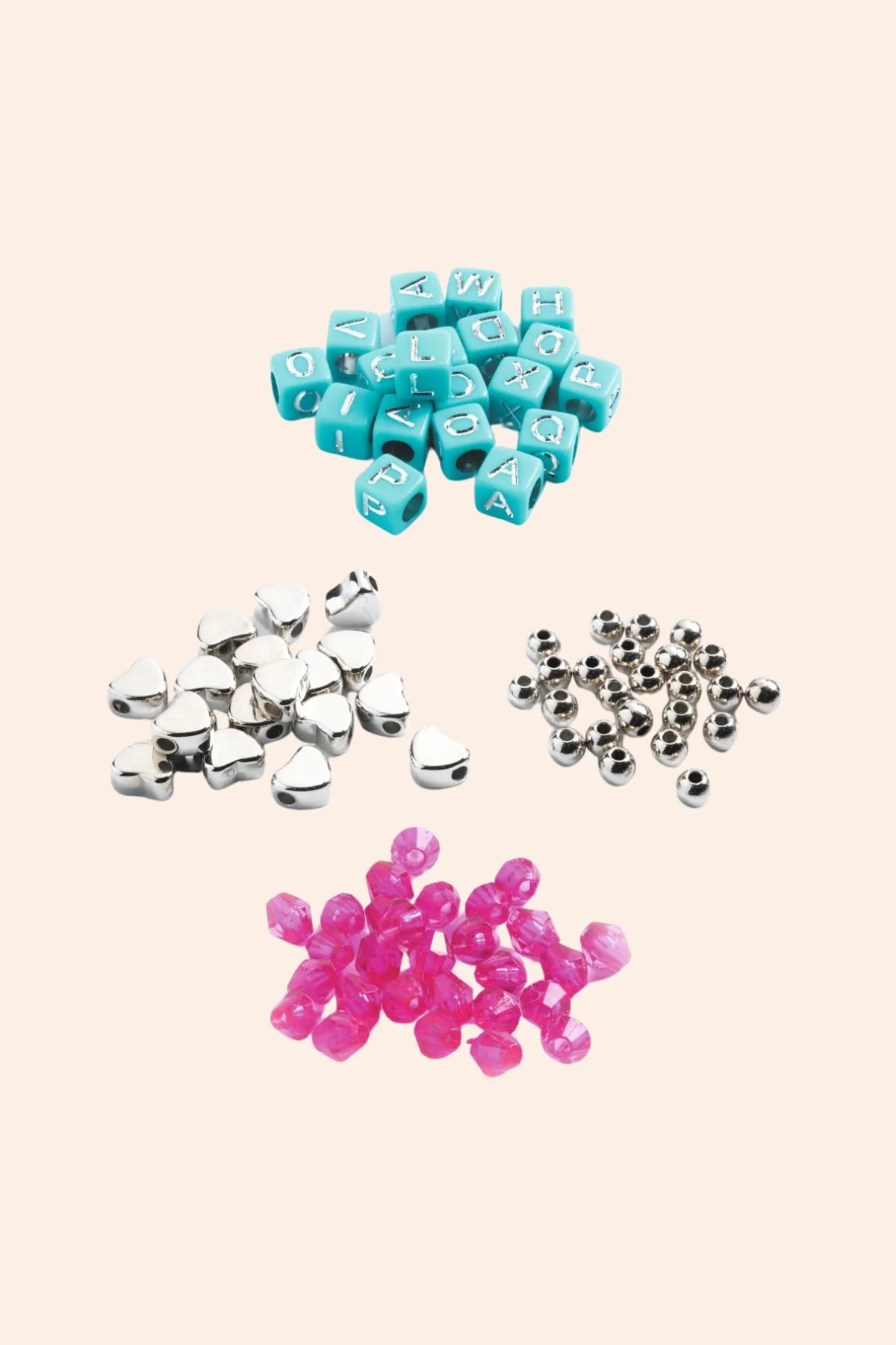 Djeco - Alphabet Beads - Argent - Silver - Image 3