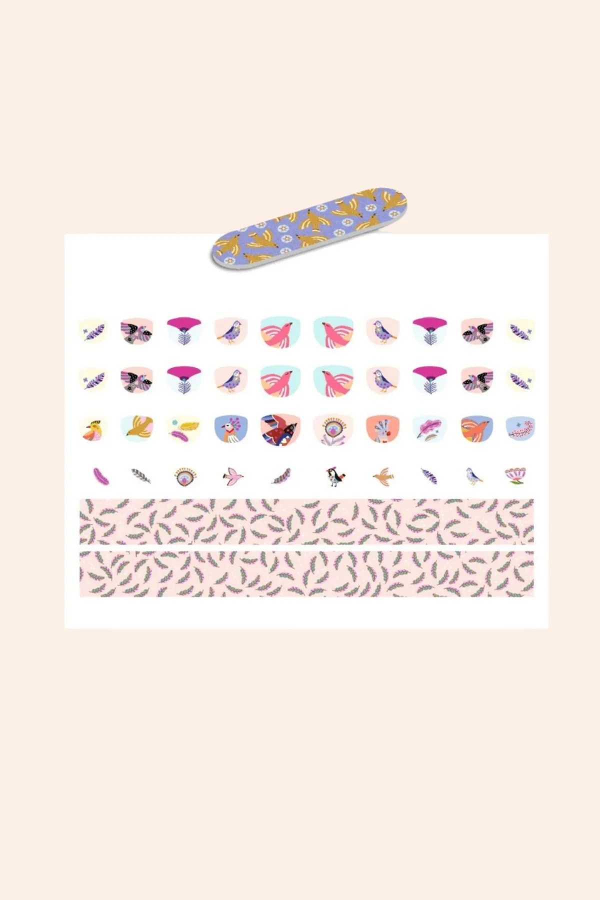 Djeco - Nails Stickers - Feathers - Image 2