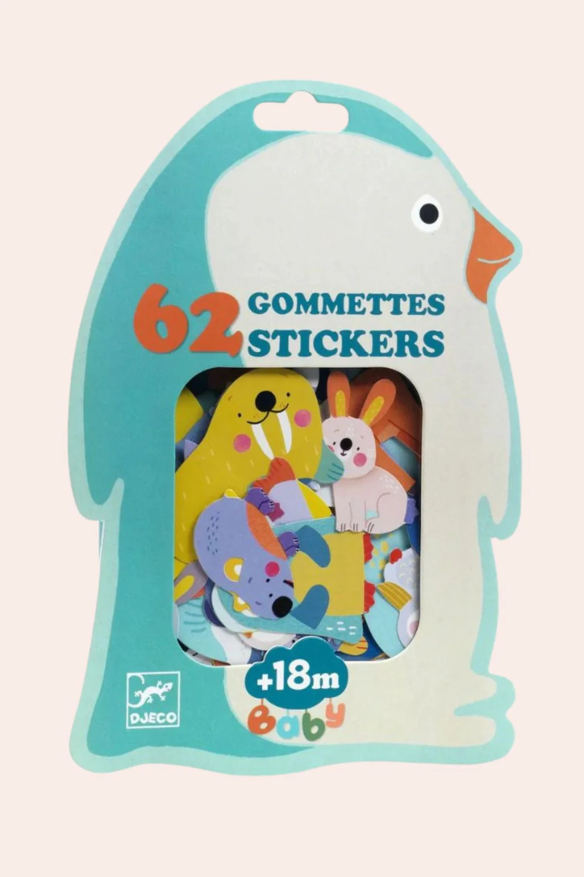 Djeco - Ice Field Animals - Stickers