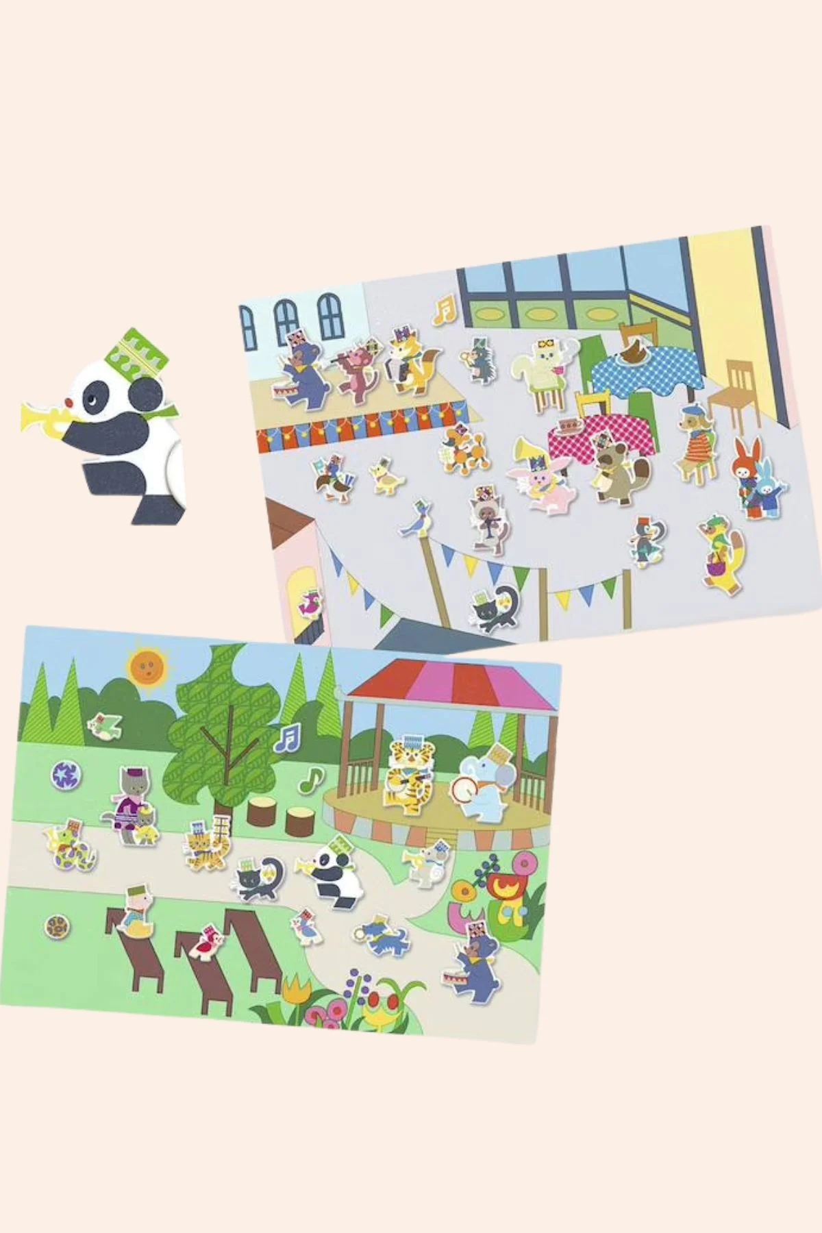 Djeco - Removable Puffy Stickers - Fanfare - Image 2