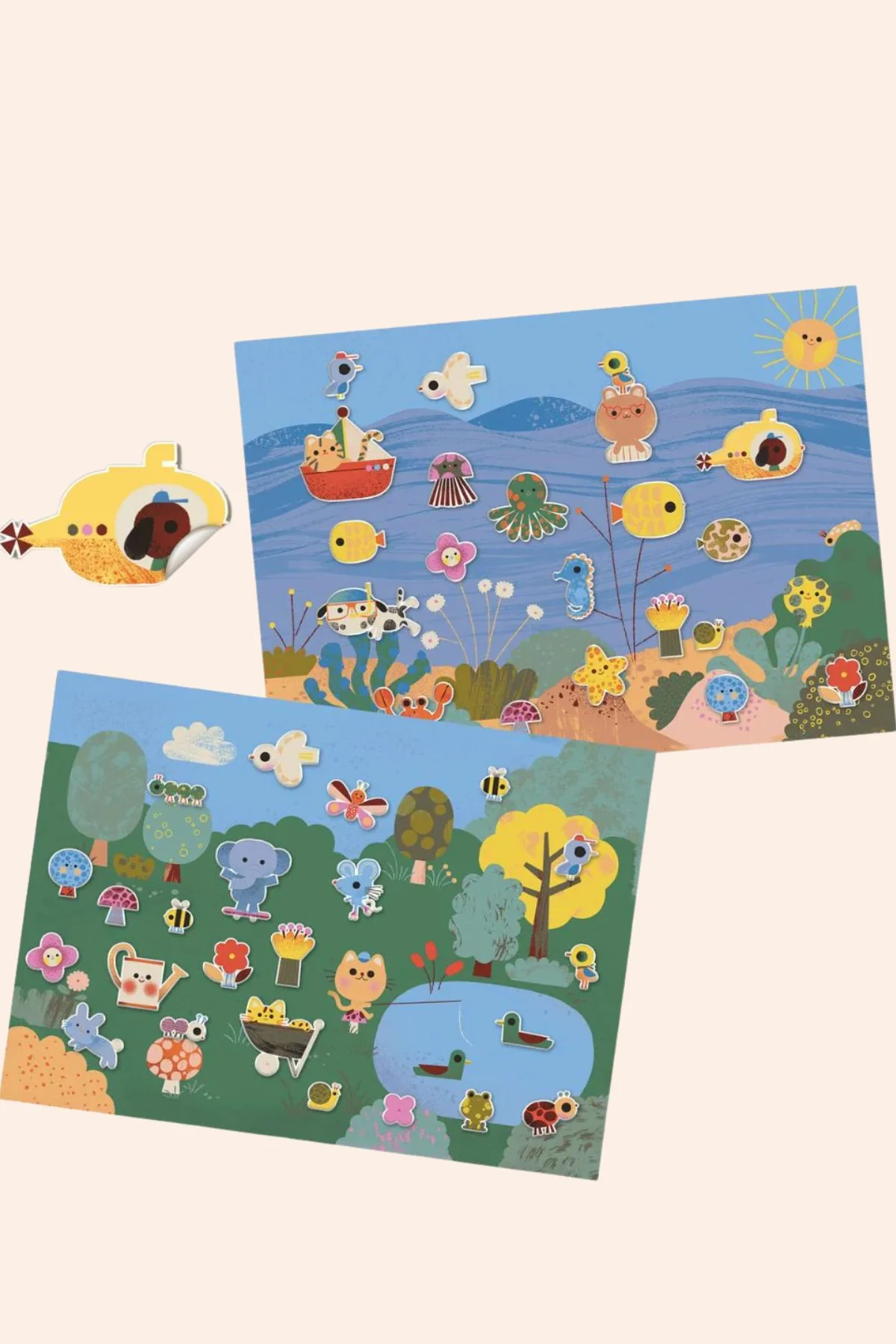 Djeco - Removable Puffy Stickers - Summertime - Image 2