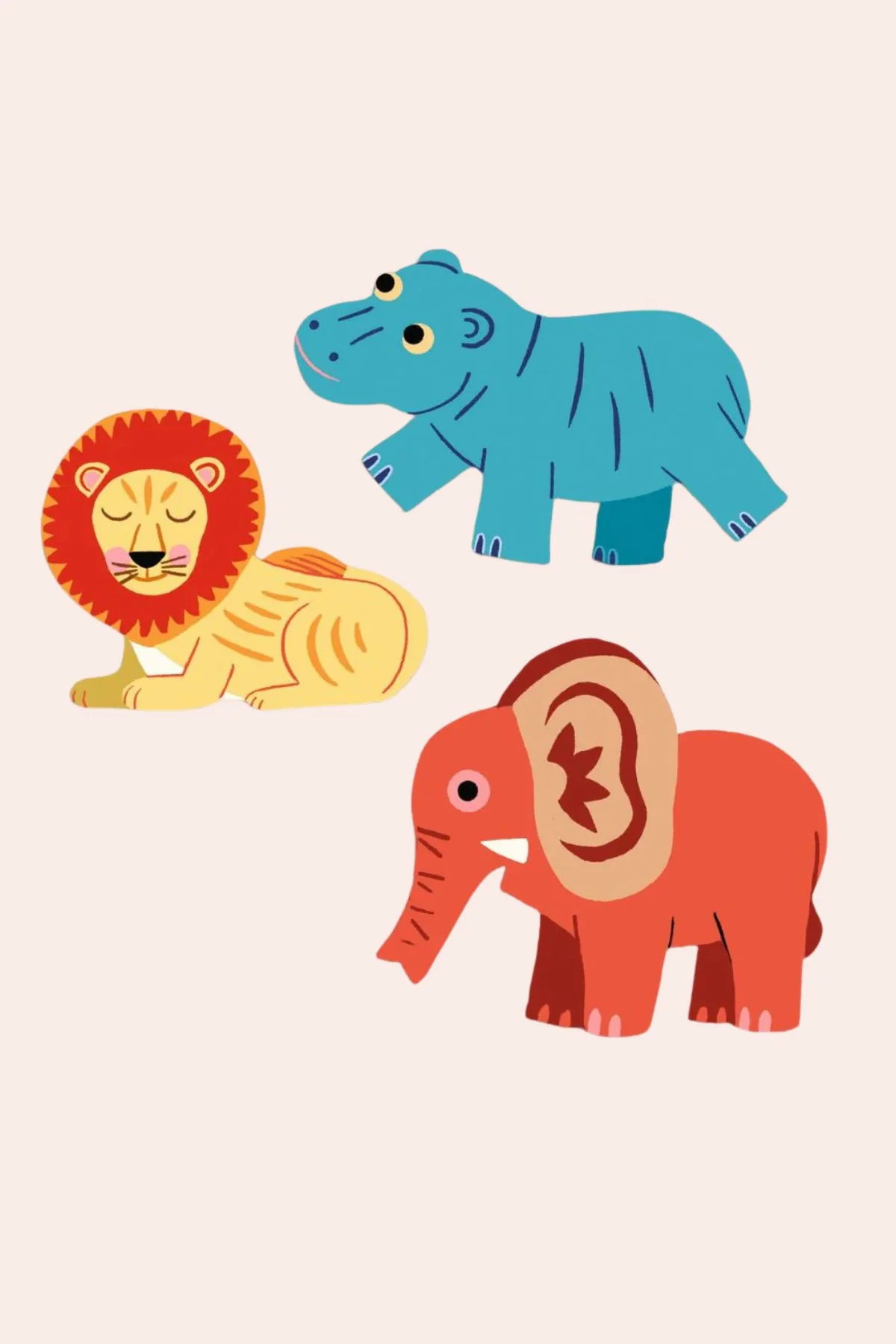 Djeco - Safari Animals - Stickers - Image 2