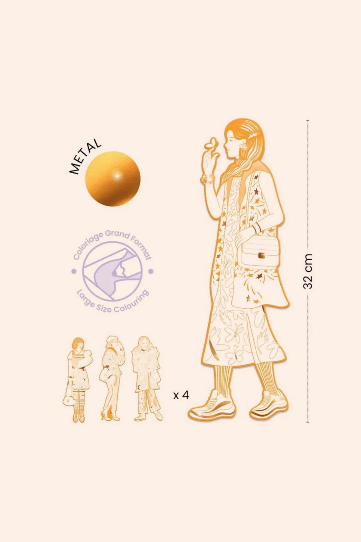 Djeco - Les Demoiselles - Fashion Colouring - Scout and Friends - Image 2