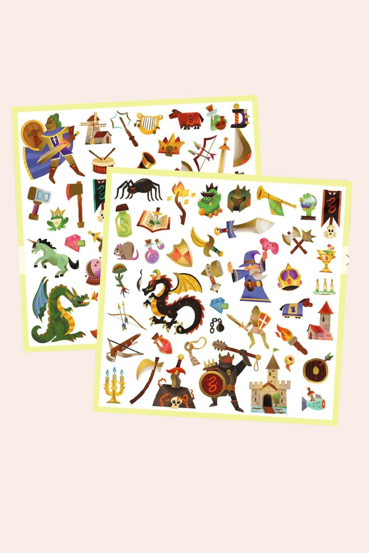 Djeco - 160 Stickers - Medieval Fantasy - Image 2