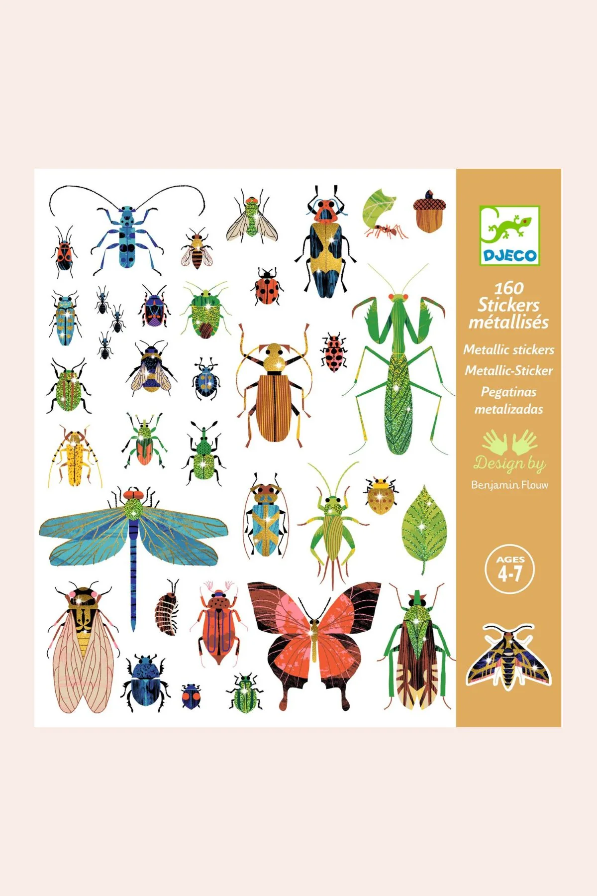 Djeco - 160 Stickers - Microcosmos