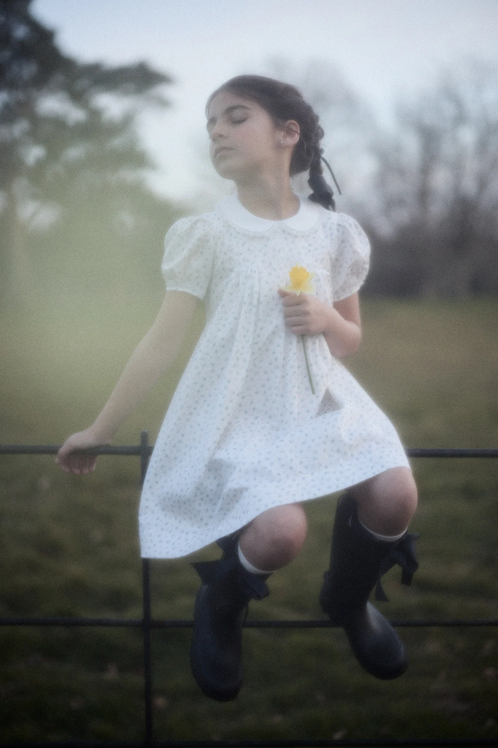 Eloise Dress in Blue Petit Rose