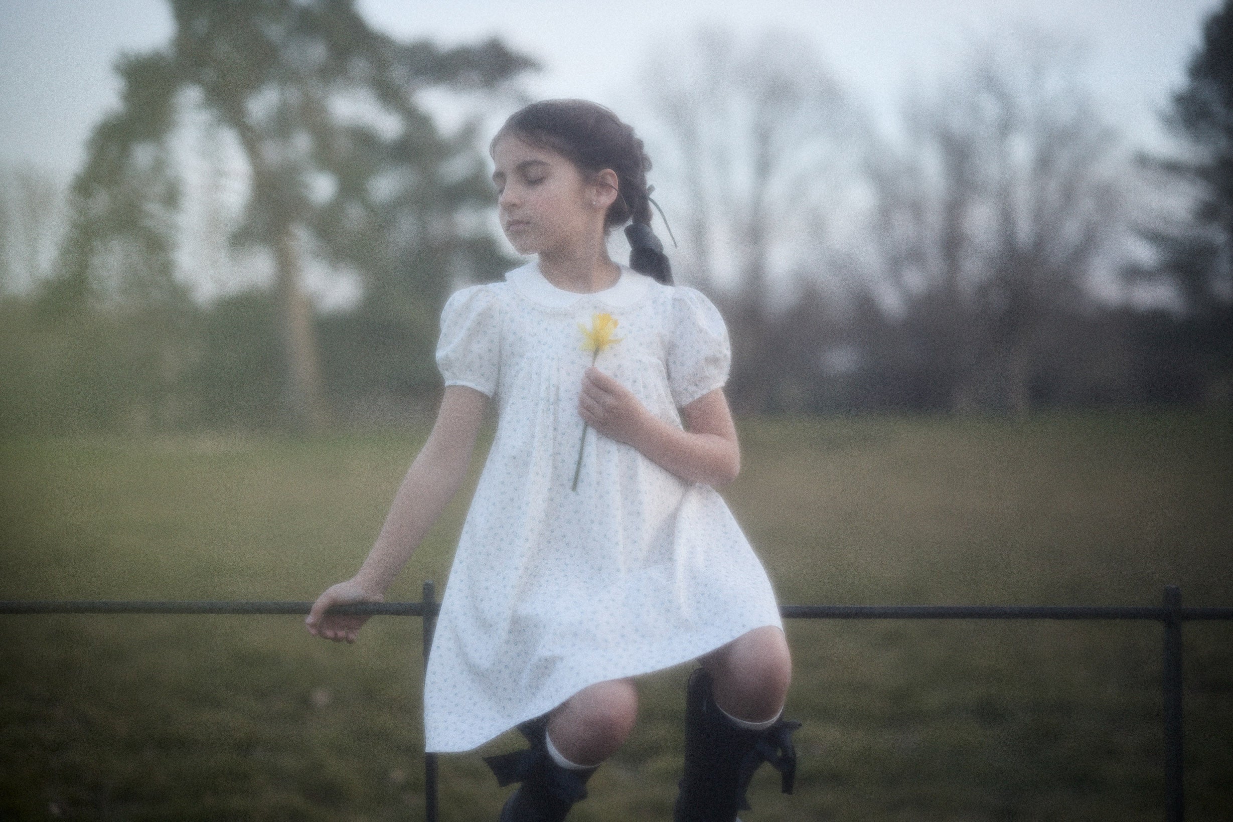 Eloise Dress in Blue Petit Rose - Image 13