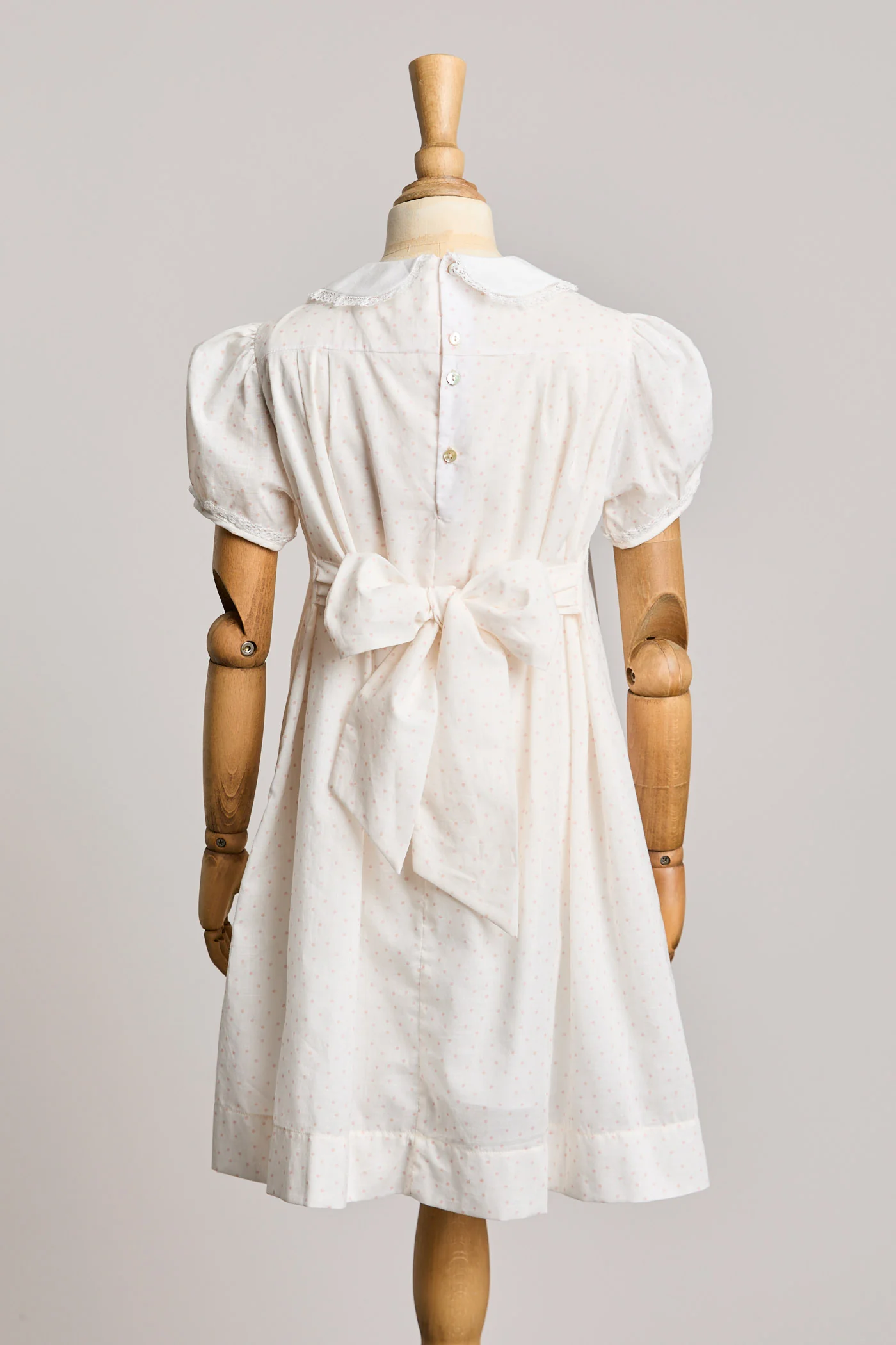 Eloise Dress Blush Polka Dots - Image 3