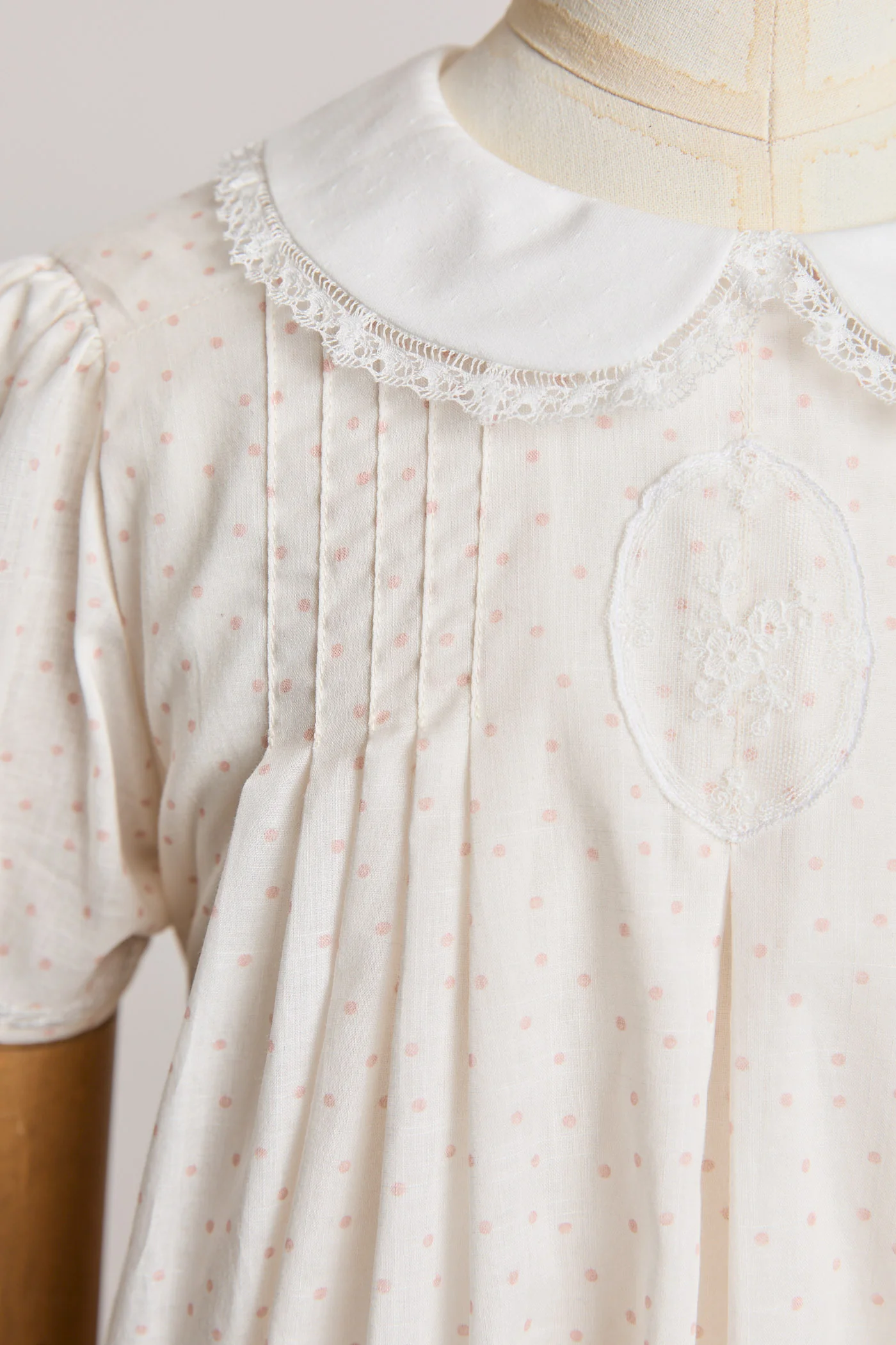 Eloise Dress Blush Polka Dots - Image 9