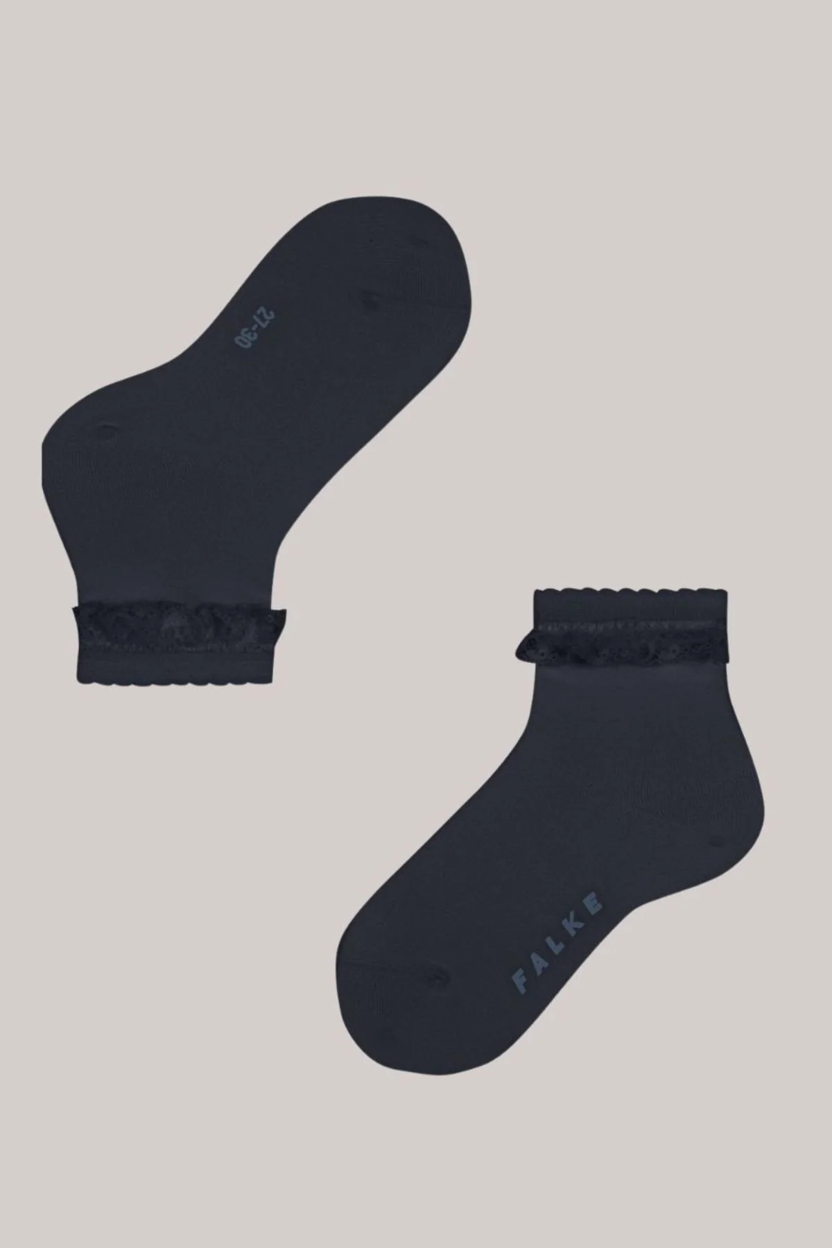Falke - Romantic Lace Socks - Navy - Image 2