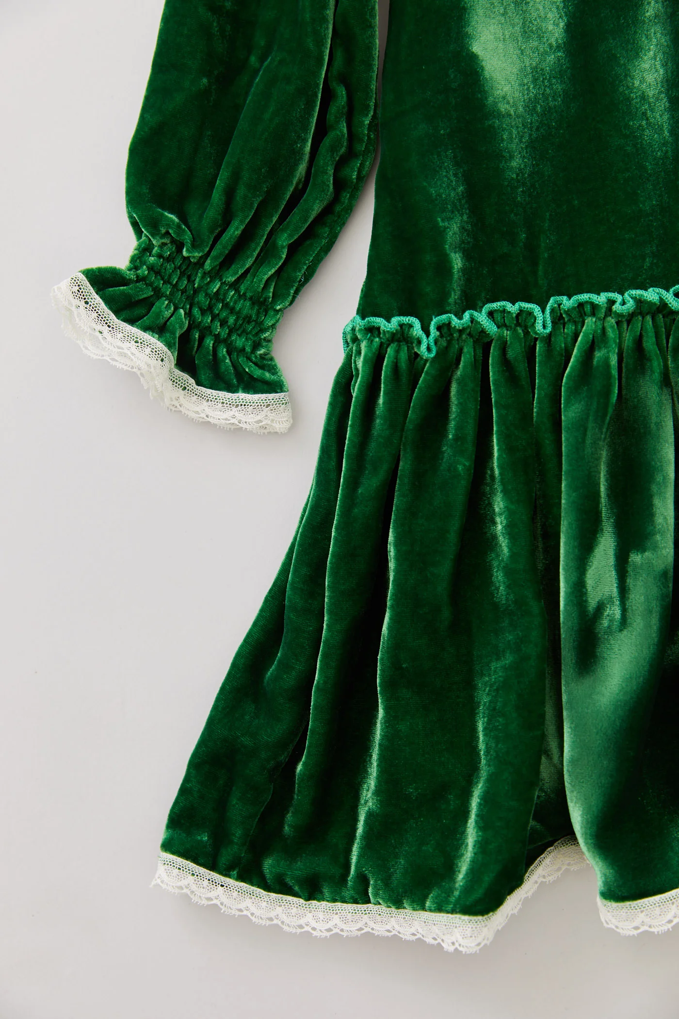 Ginger Dress Green Velvet - Occasional Party - Image 5