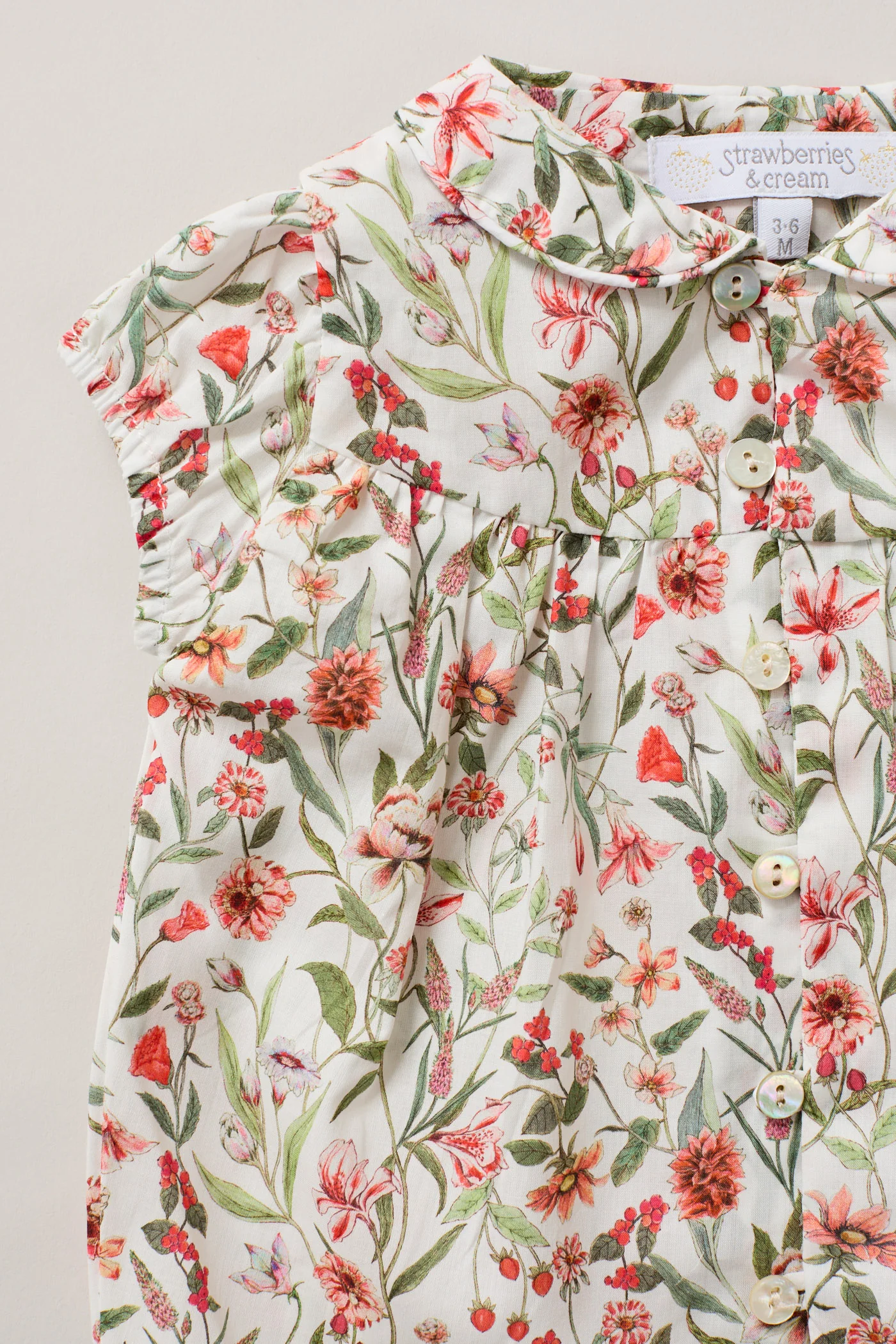 Honey Blouse Set Red Flowers - Image 3
