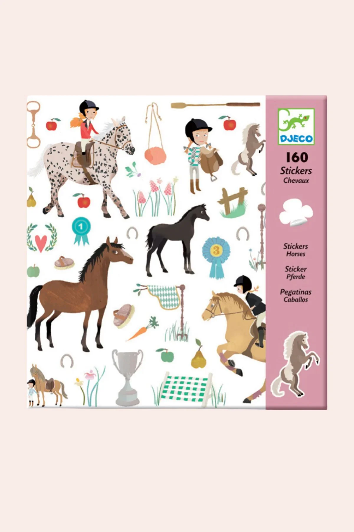Djeco - Horses - 160 Stickers