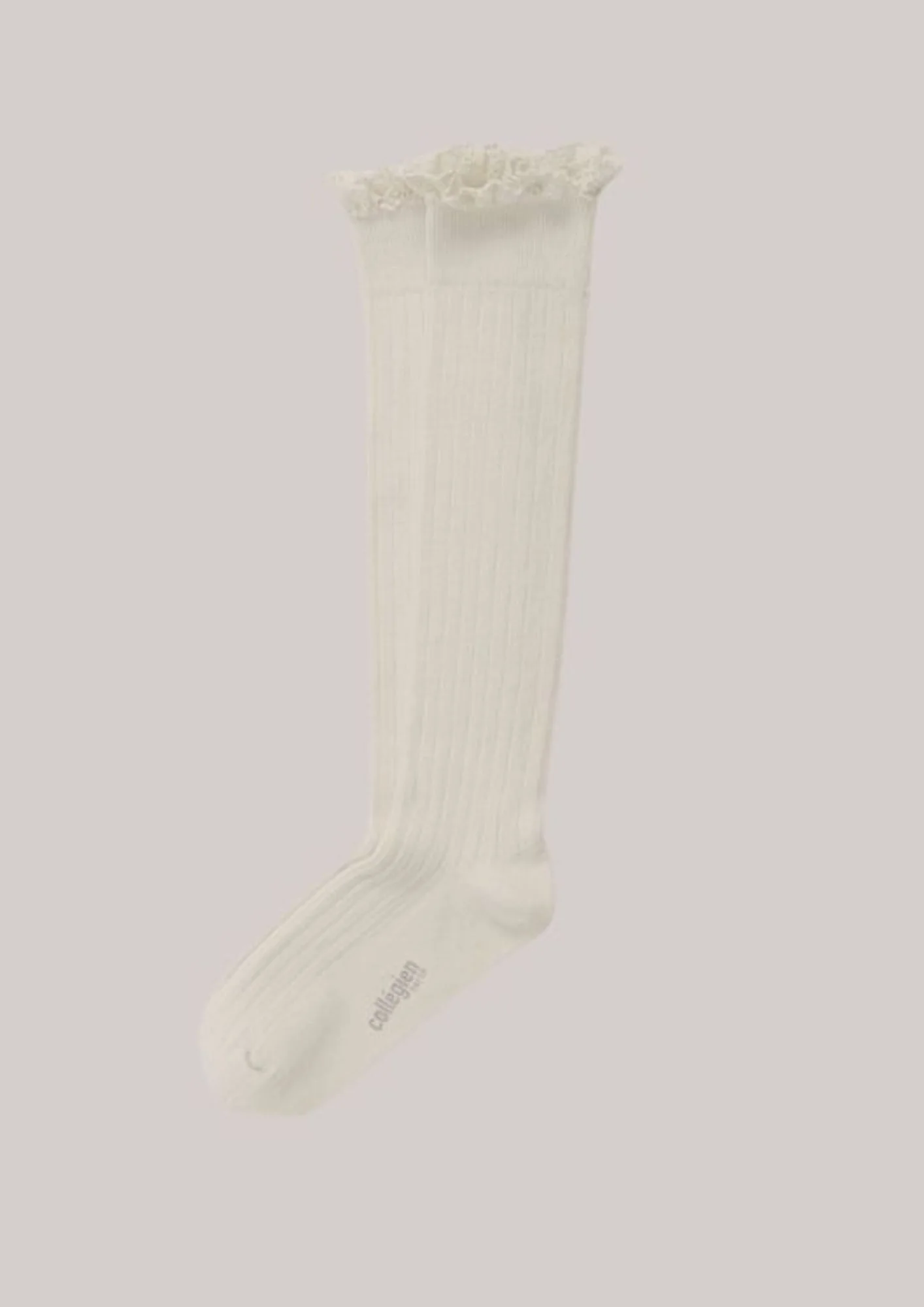 Collégien X Strawberries & Cream - Joséphine  Knee Socks with Lace - Doux Agneaux - Image 2