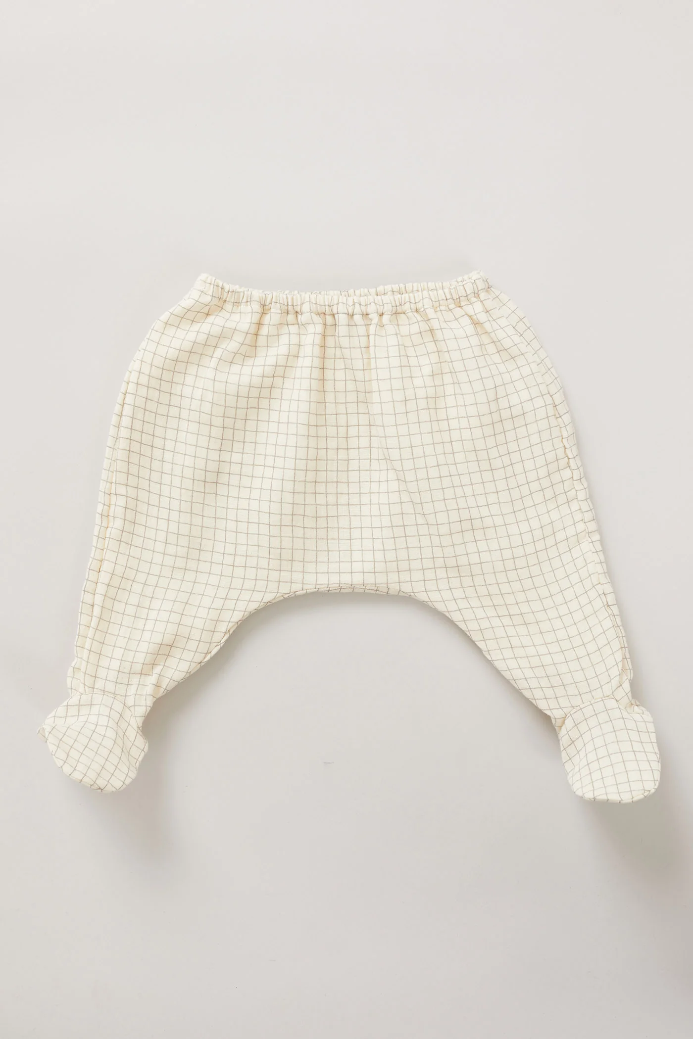 Baby Kimono Set In Cream Check - Image 5